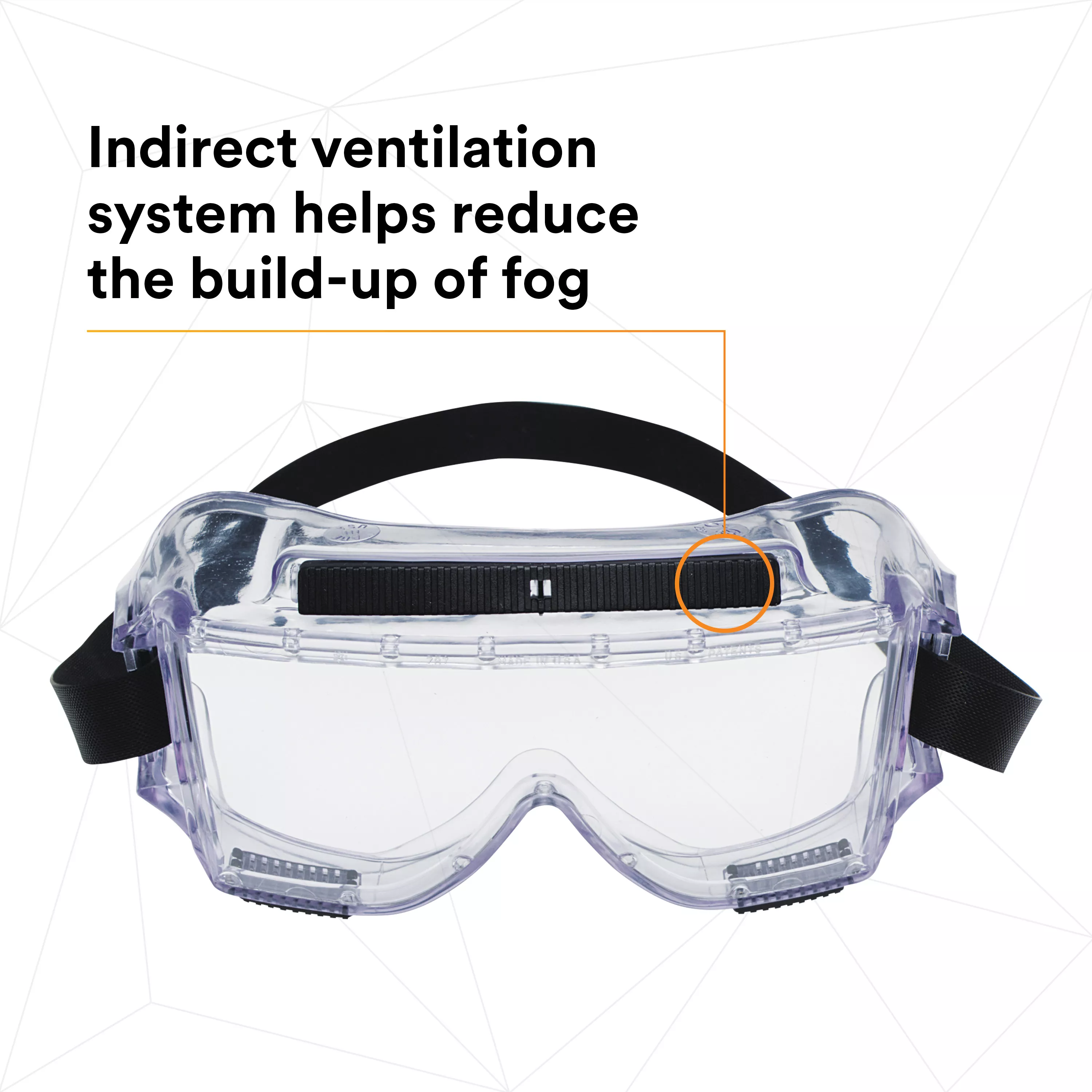 Product Number 40305-00000-10 | 3M™ Centurion™ Safety Splash Goggle 454AF