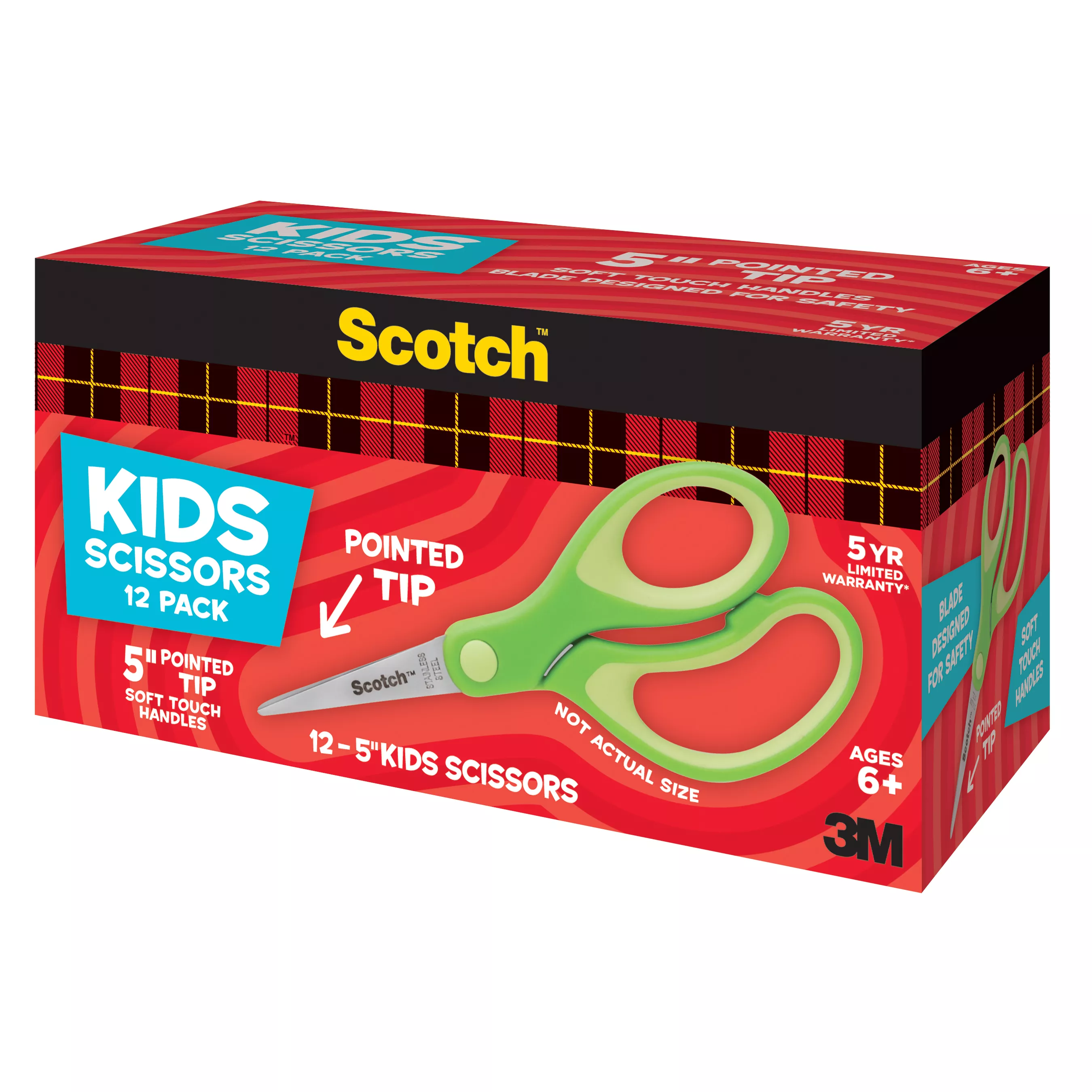 Product Number 1442P-12 | Scotch™ 12PK Kids Scissors 1442P-12