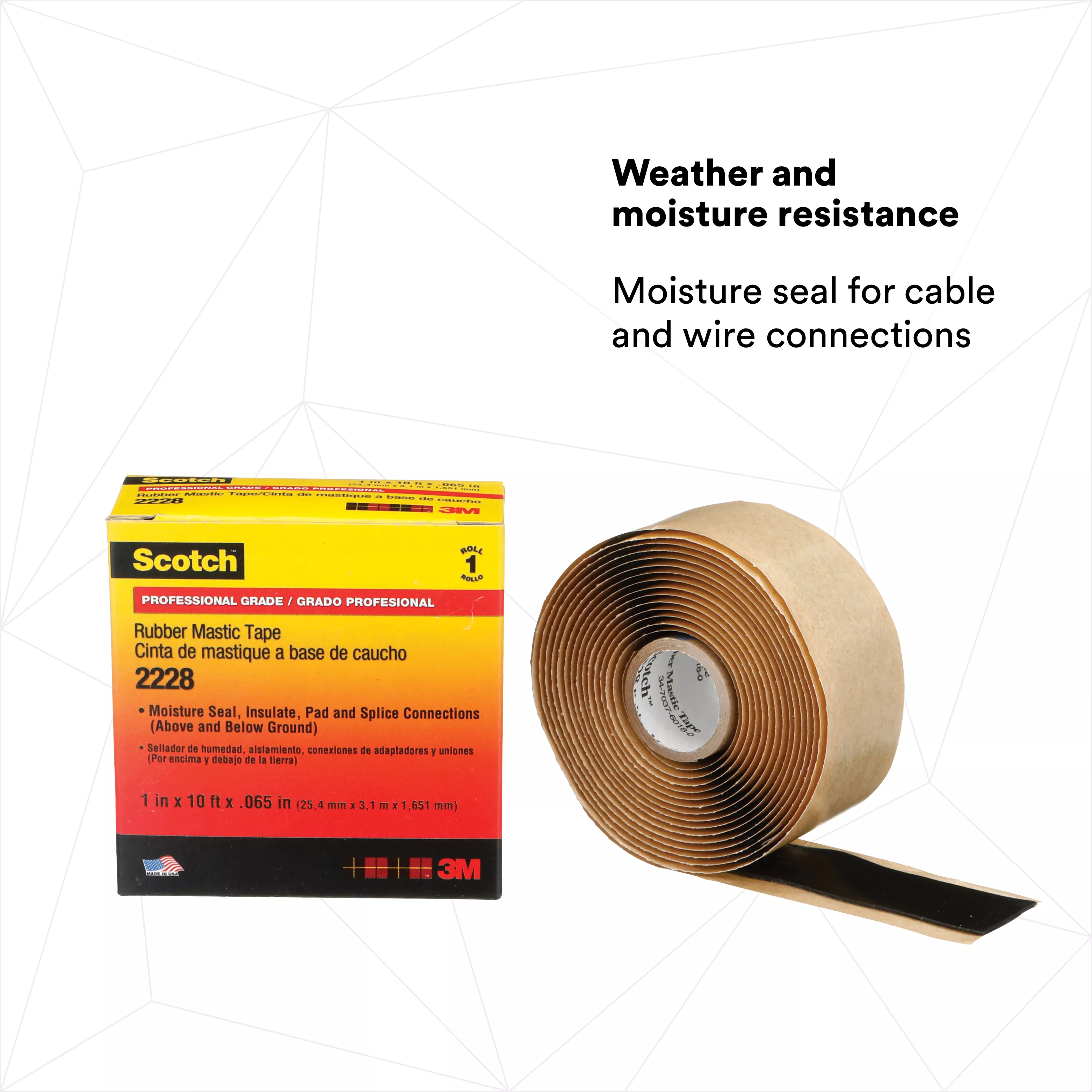 SKU 7000006048 | Scotch® Rubber Mastic Tape 2228