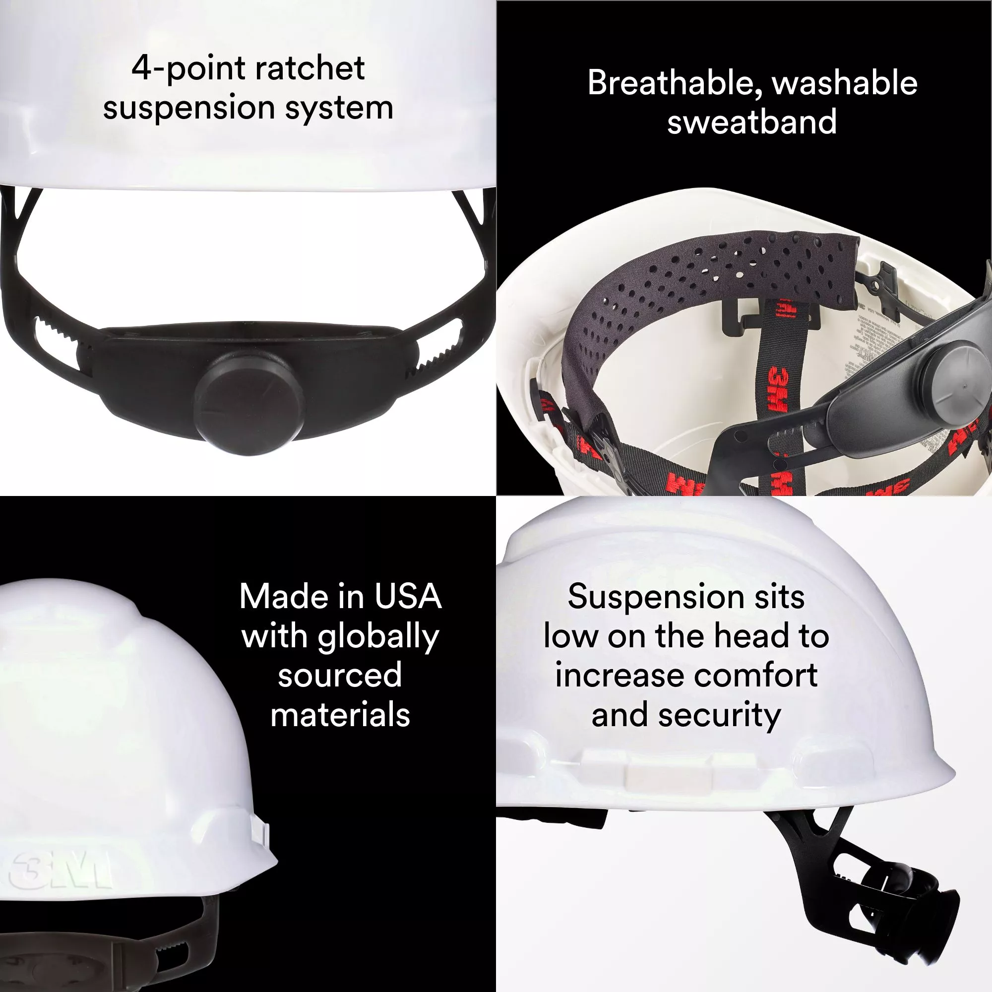 SKU 7100292304 | 3M™ SecureFit™ Hard Hat CHH-R-W6-SL