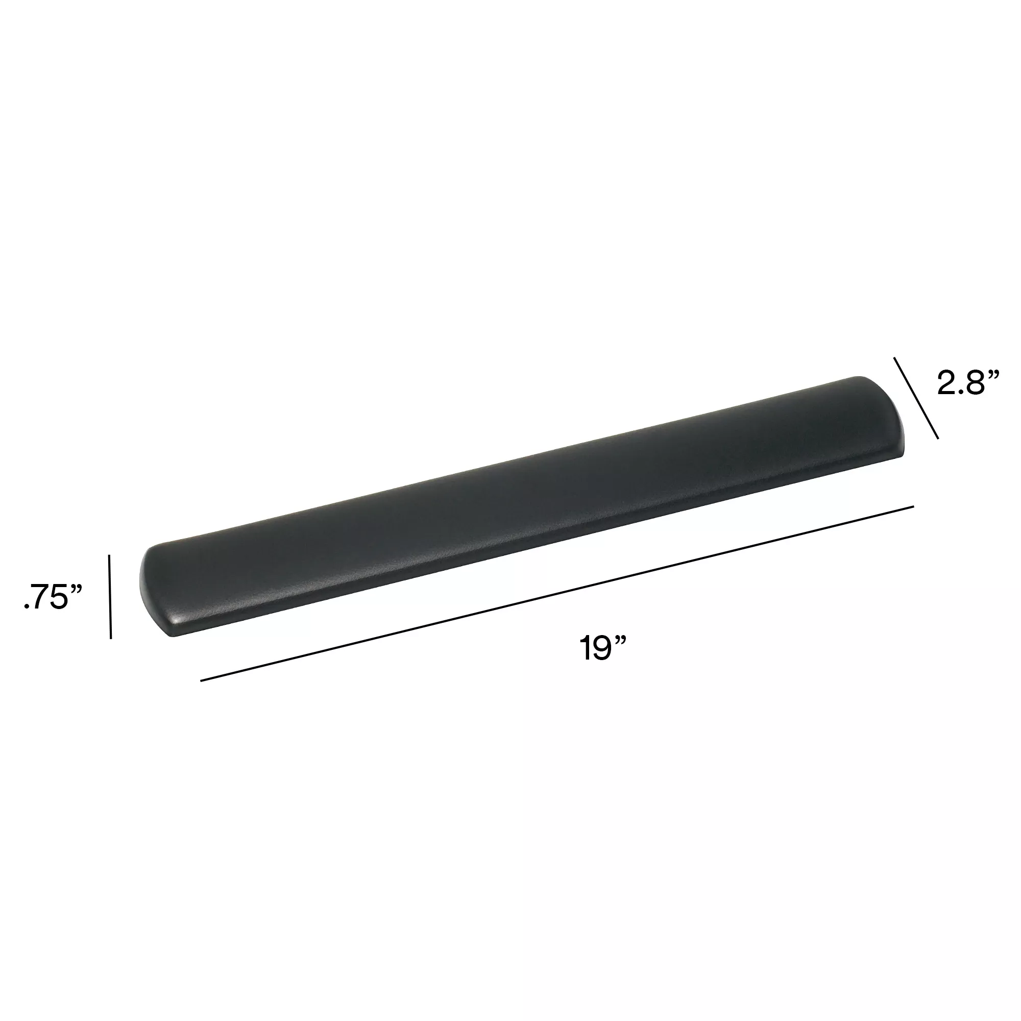 SKU 7000122511 | 3M™ Gel Wrist Rest for Keyboard with Leatherette Cover and Antimicrobial Product Protection