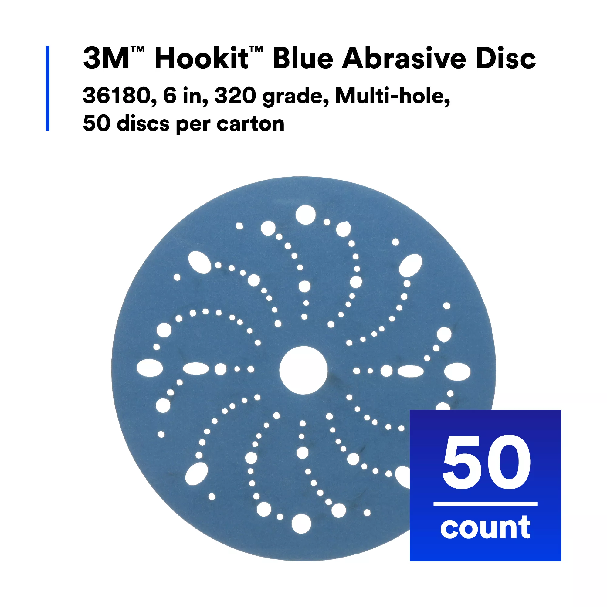 Product Number 321U | 3M™ Hookit™ Blue Abrasive Disc 321U