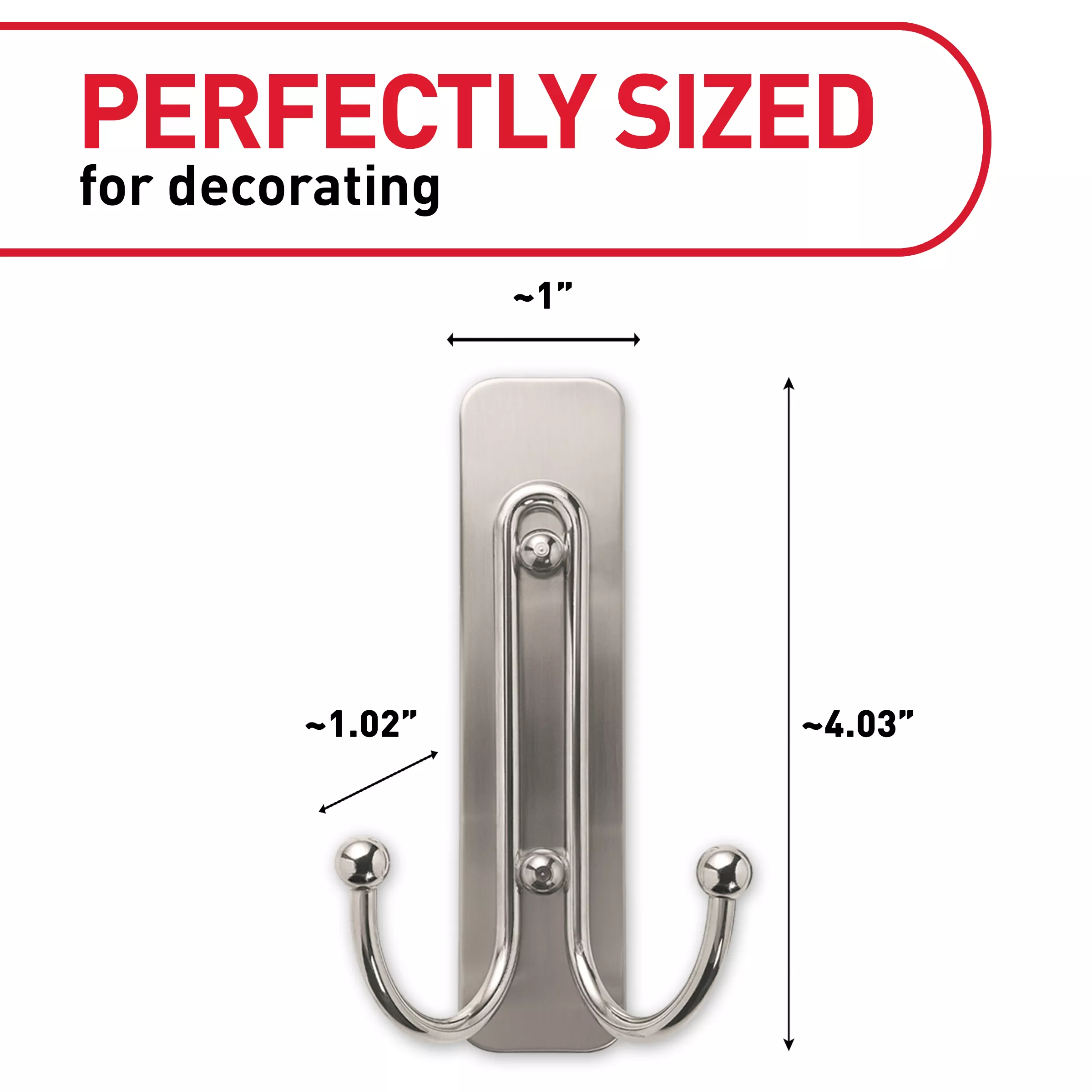 SKU 7100085990 | Command™ Large Double Bath Hook