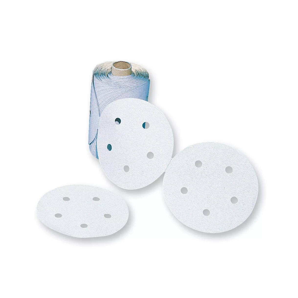 3M™ Stikit™ Paper Disc Roll 426U, 100 A-weight, 5 in x NH, D/F 5 HL, Die
500FH, 125 Discs/Roll, 10 Rolls/Case