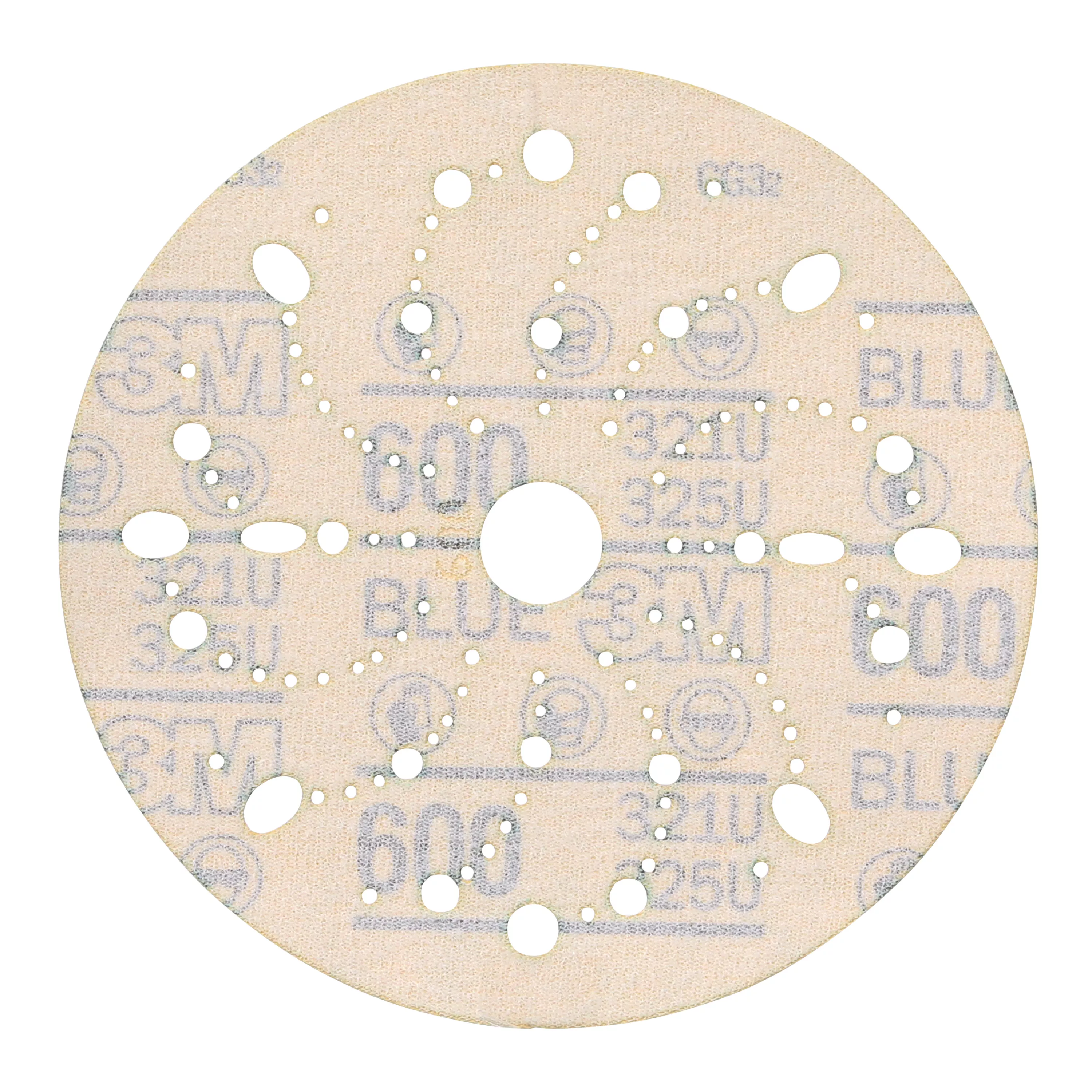 SKU 7100091110 | 3M™ Hookit™ Blue Abrasive Disc 321U Multi-hole