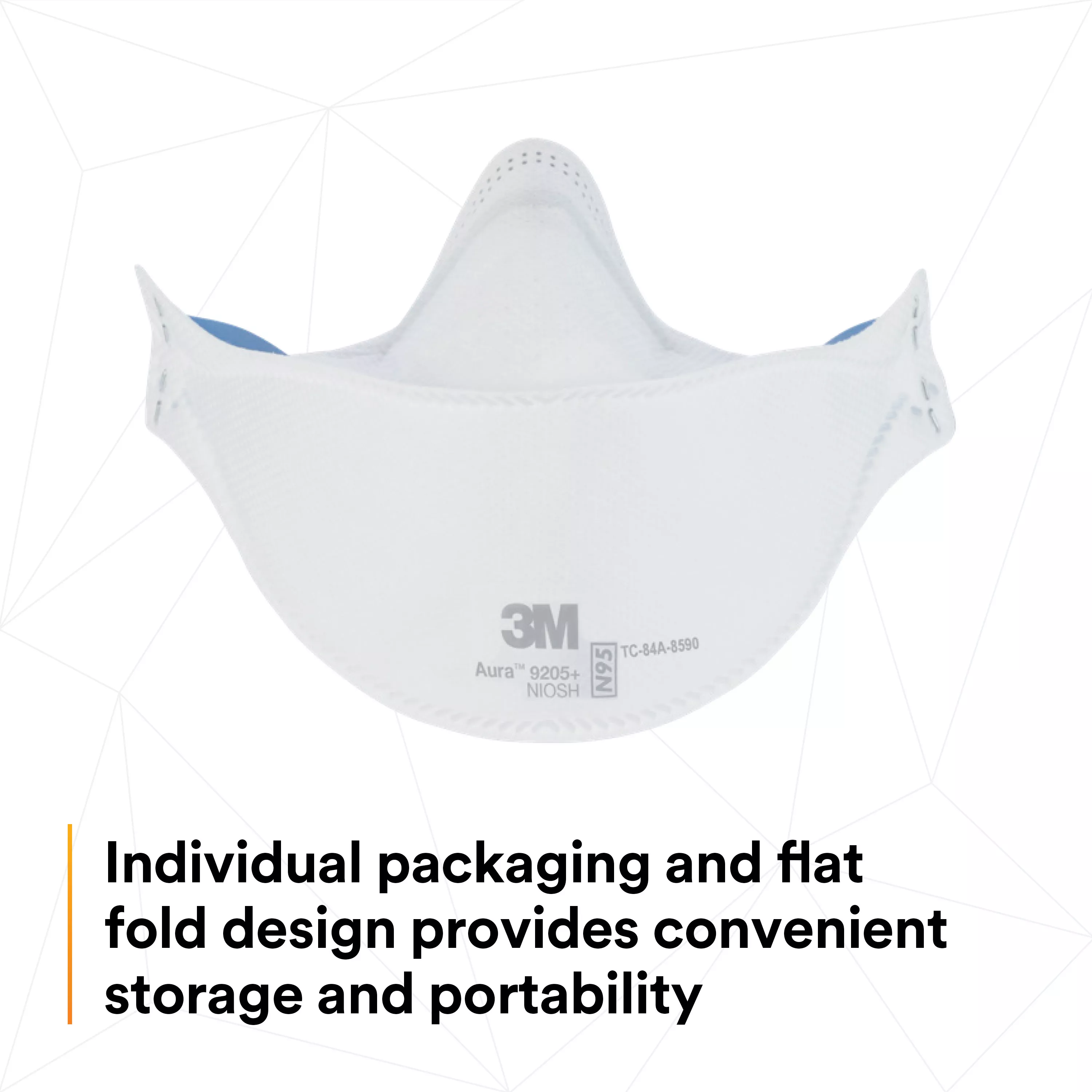 SKU 7100232219 | 3M™ Aura™ Particulate Respirator 9205+