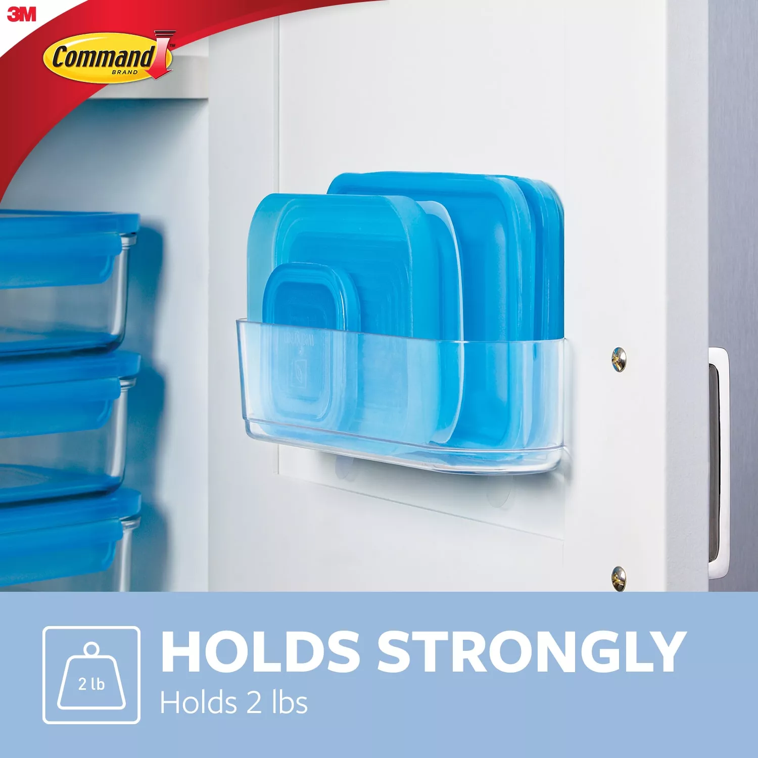 SKU 7100285854 | Command™ Clear Medium Caddy with Clear Strips HOM14CLR-ES