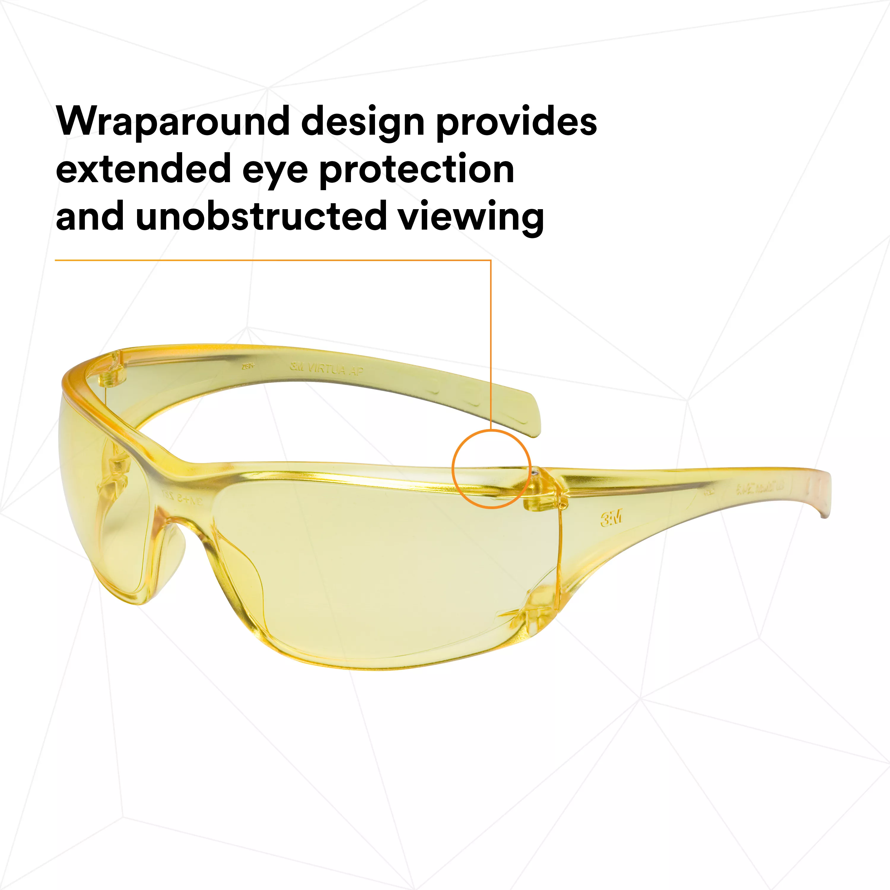 SKU 7000030052 | 3M™ Virtua™ AP Protective Eyewear 11817-00000-20 Amber Hard Coat Lens