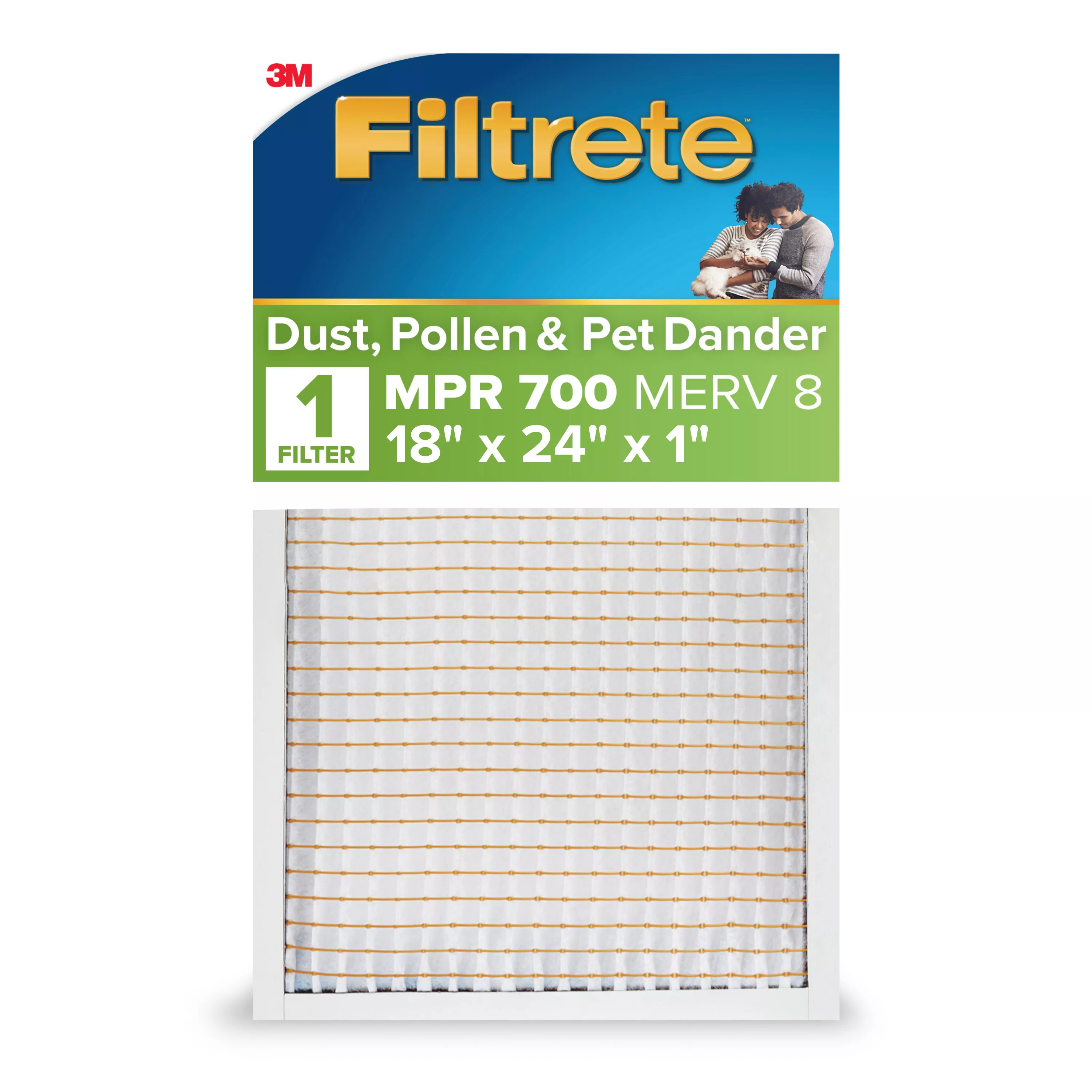 Filtrete™ Electrostatic Air Filter 700 MPR 721-4, 18 in x 24 in x 1 in (45.7 cm x 60.9 cm x 2.5 cm)