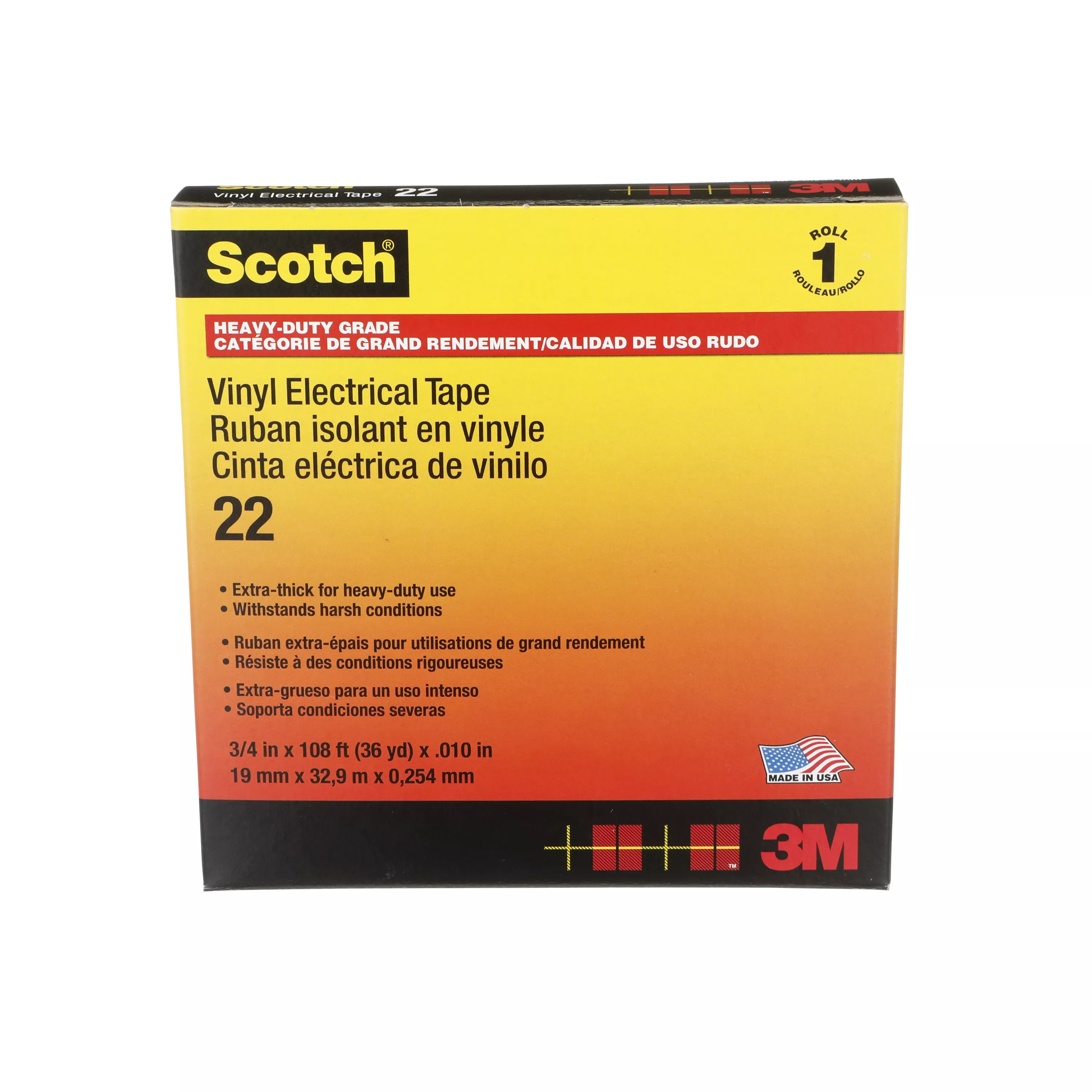 SKU 7000031344 | Scotch® Vinyl Electrical Tape 22