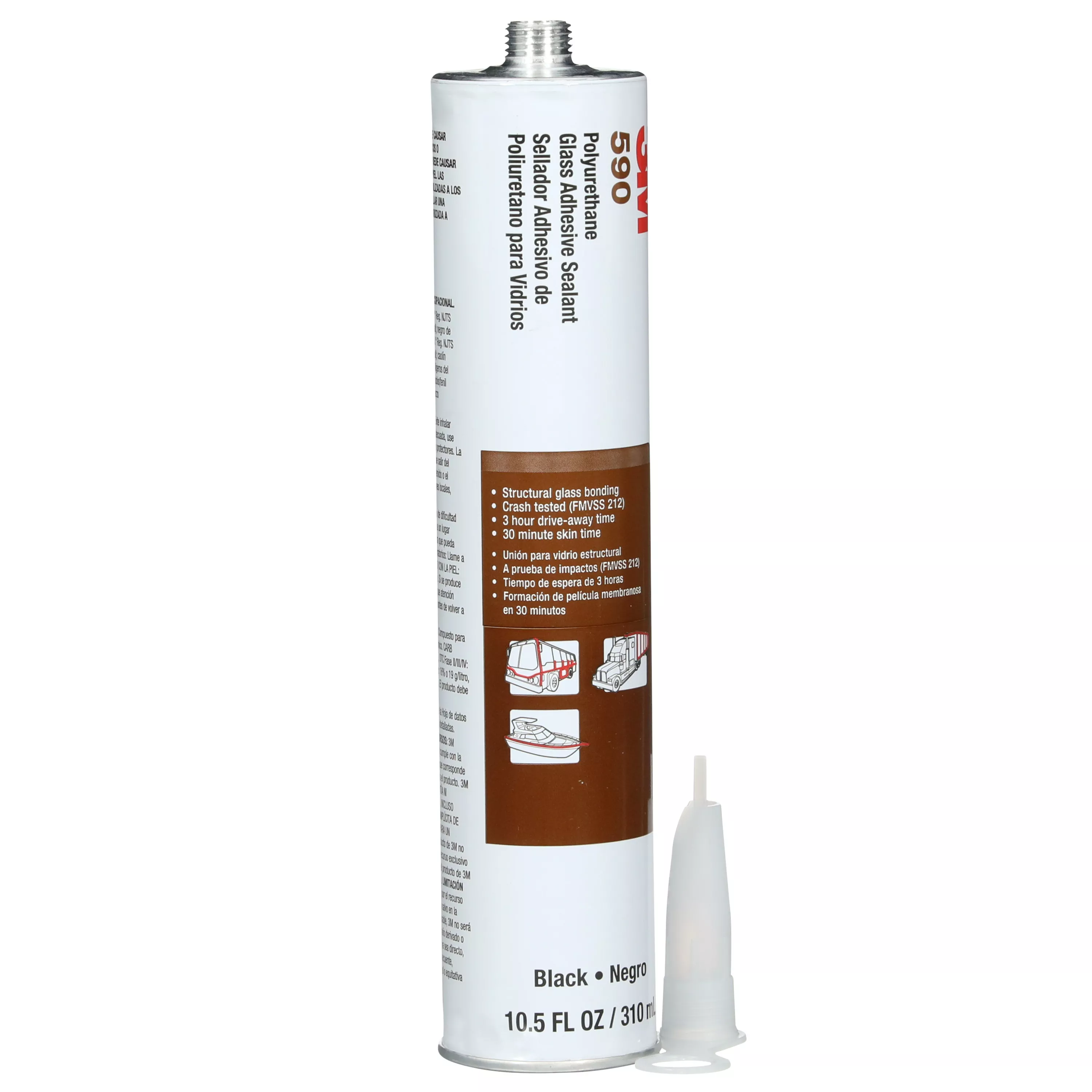 SKU 7100060280 | 3M™ Polyurethane Glass Adhesive Sealant 590