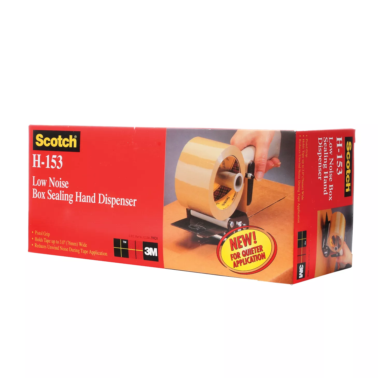 UPC 00021200398209 | Scotch® Low Noise Box Sealing Tape Dispenser H153