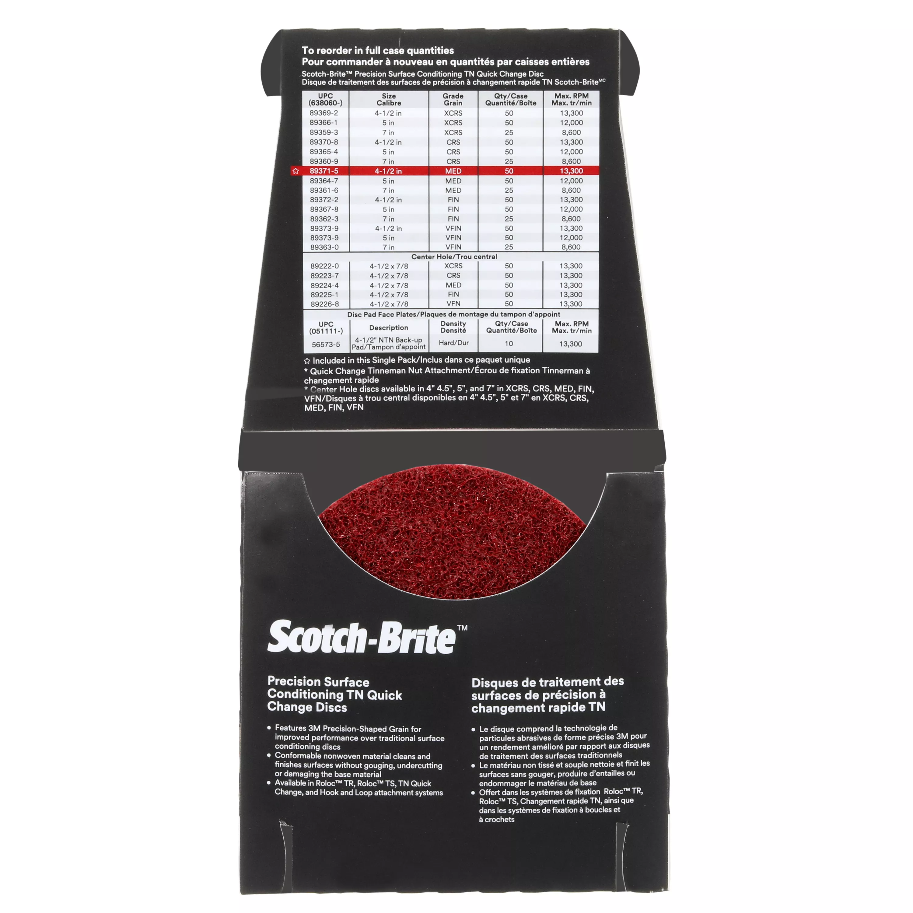 SKU 7100274538 | Scotch-Brite™ Precision Surface Conditioning TN Quick Change Disc