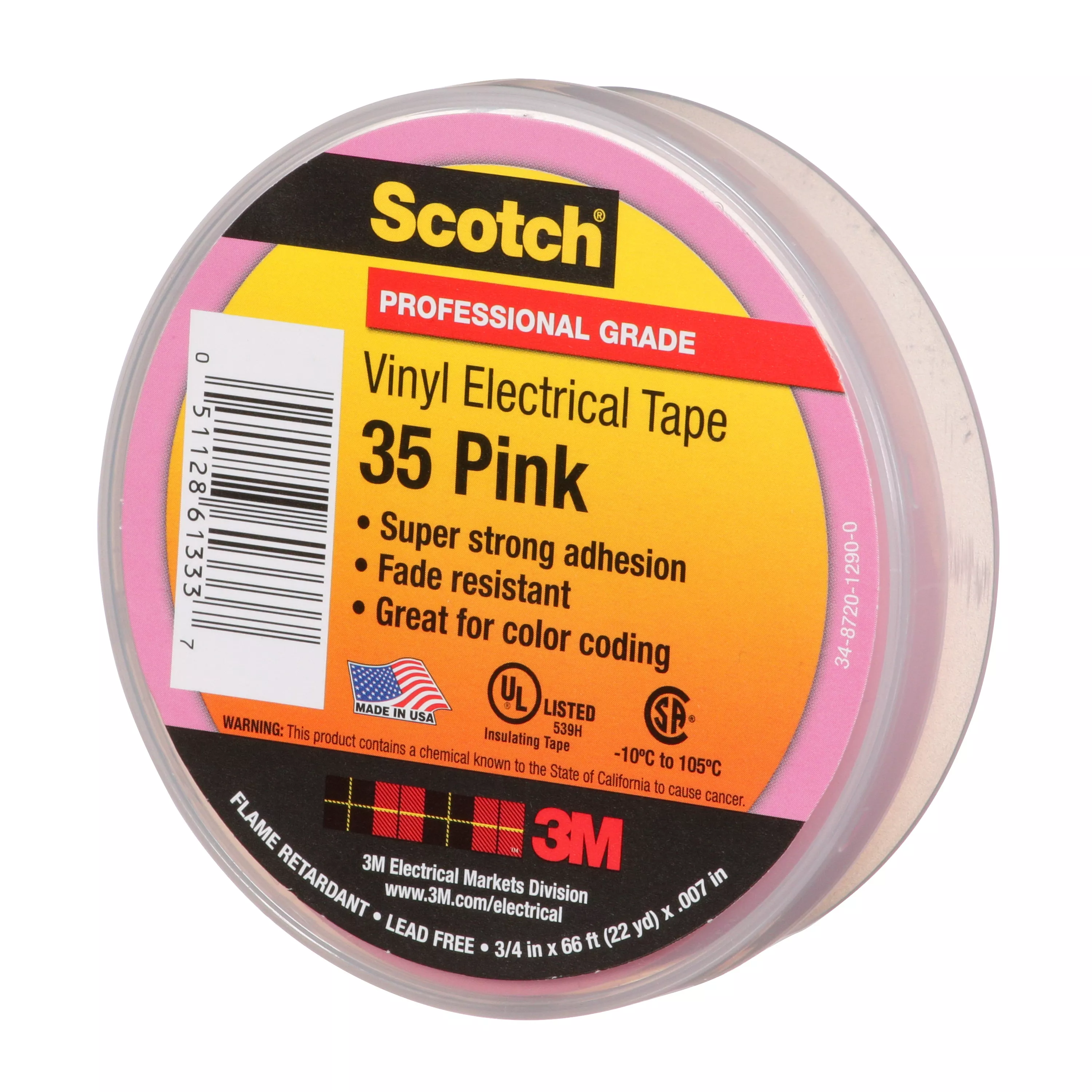 SKU 7010411602 | Scotch® Vinyl Color Coding Electrical Tape 35