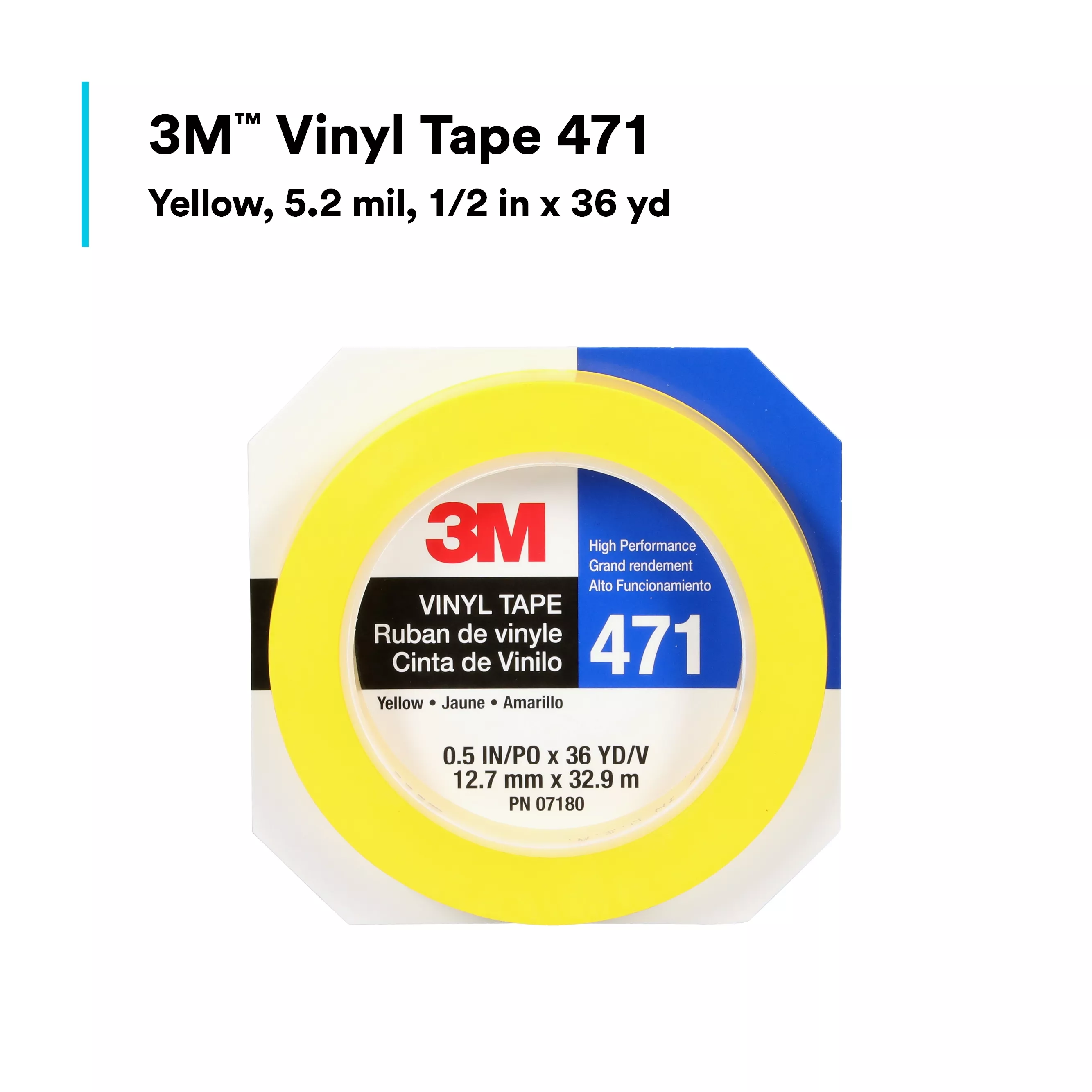 SKU 7100044646 | 3M™ Vinyl Tape 471