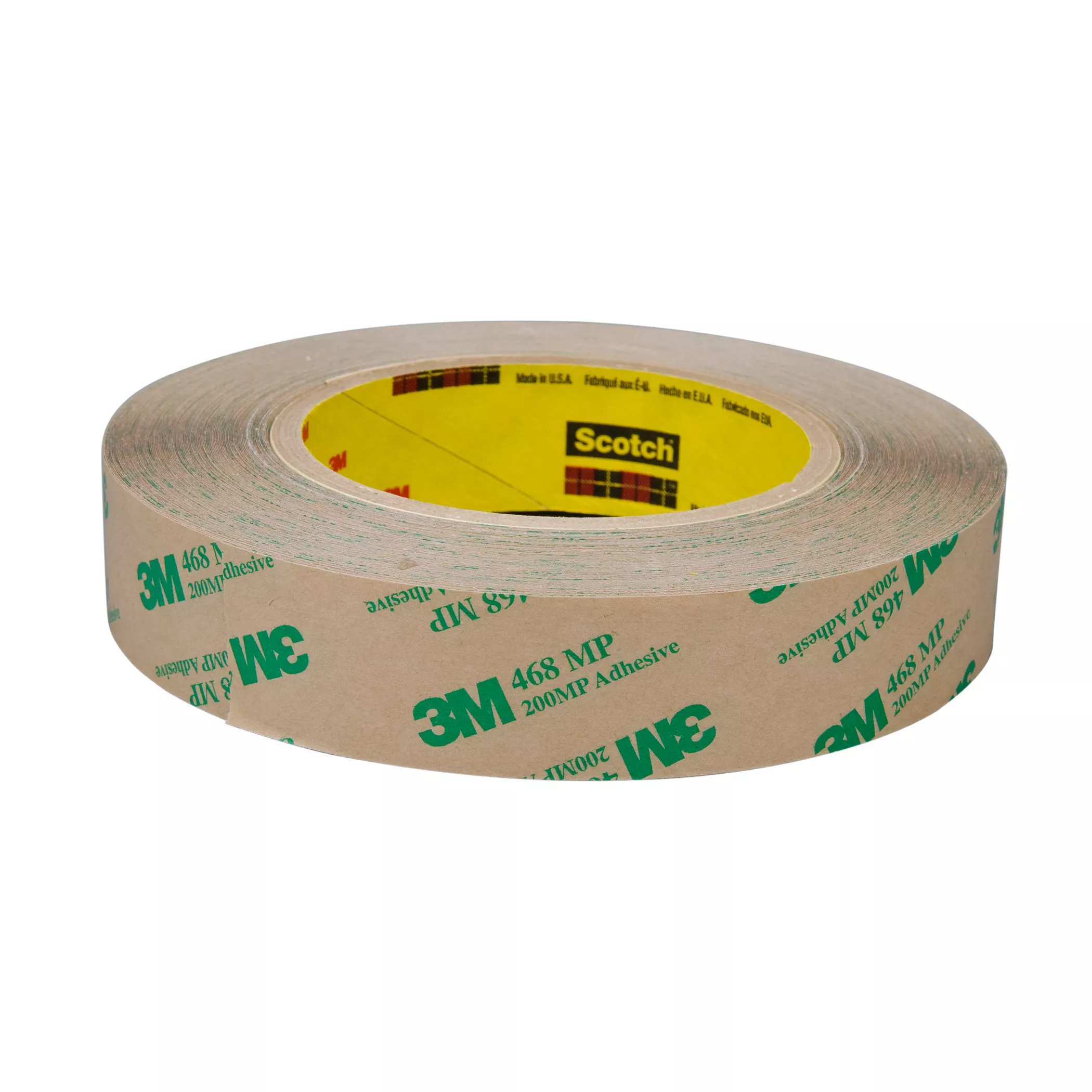 3M™ Adhesive Transfer Tape 468MP, Clear, 1 in x 60 yd, 5 mil, 36
Roll/Case