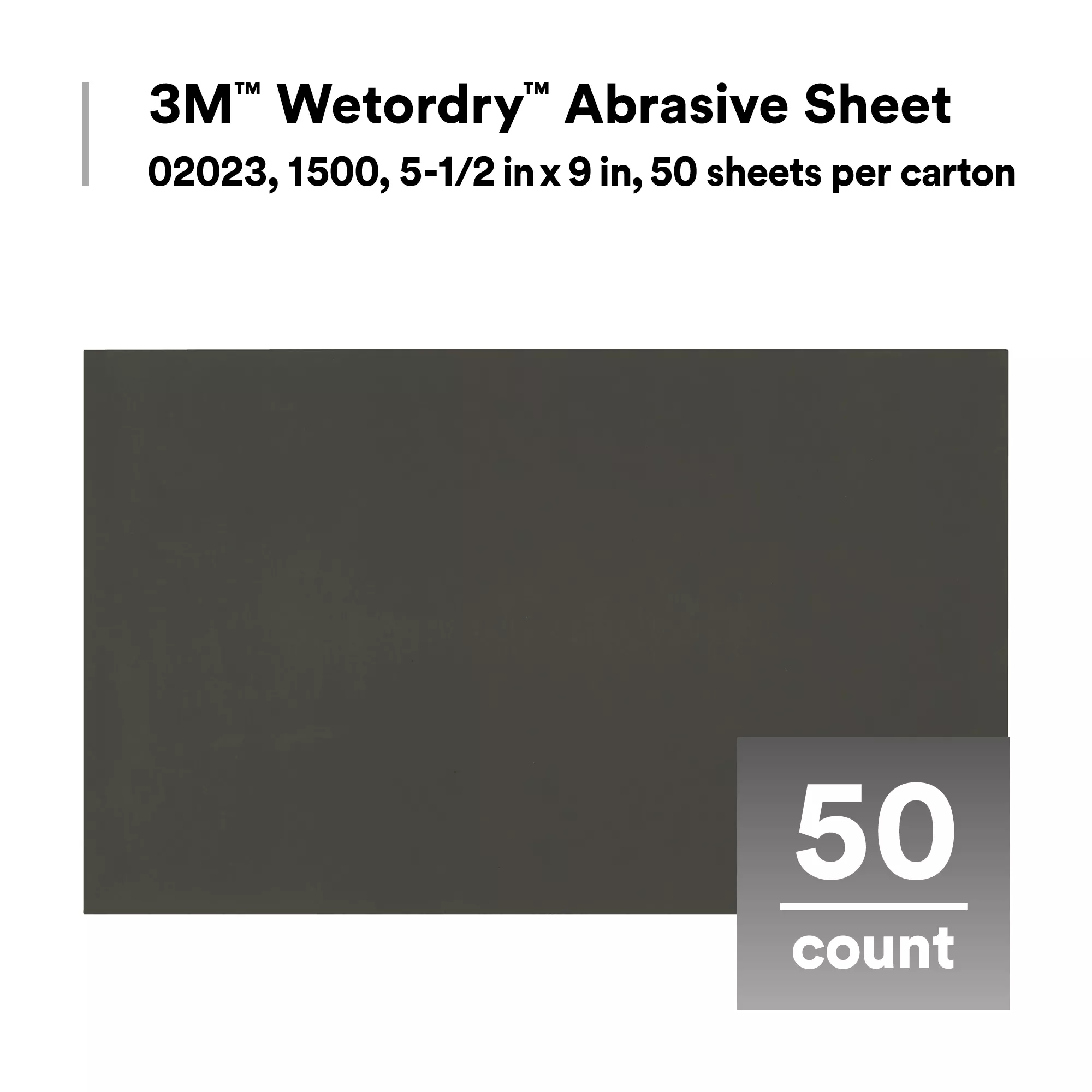 SKU 7000028329 | 3M™ Wetordry™ Abrasive Sheet 401Q