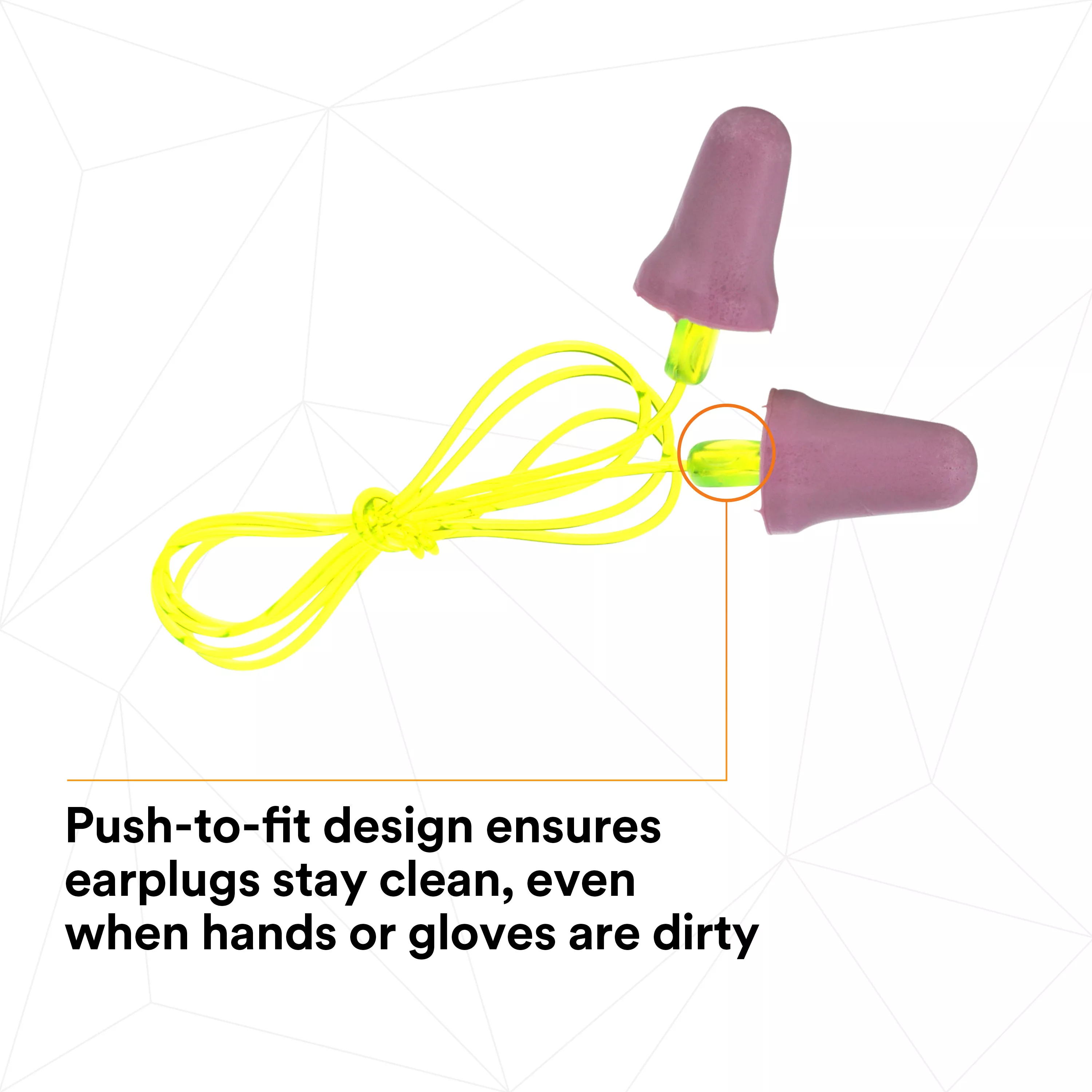 SKU 7000052722 | 3M™ No-Touch™ Push-to-Fit Earplugs P2001