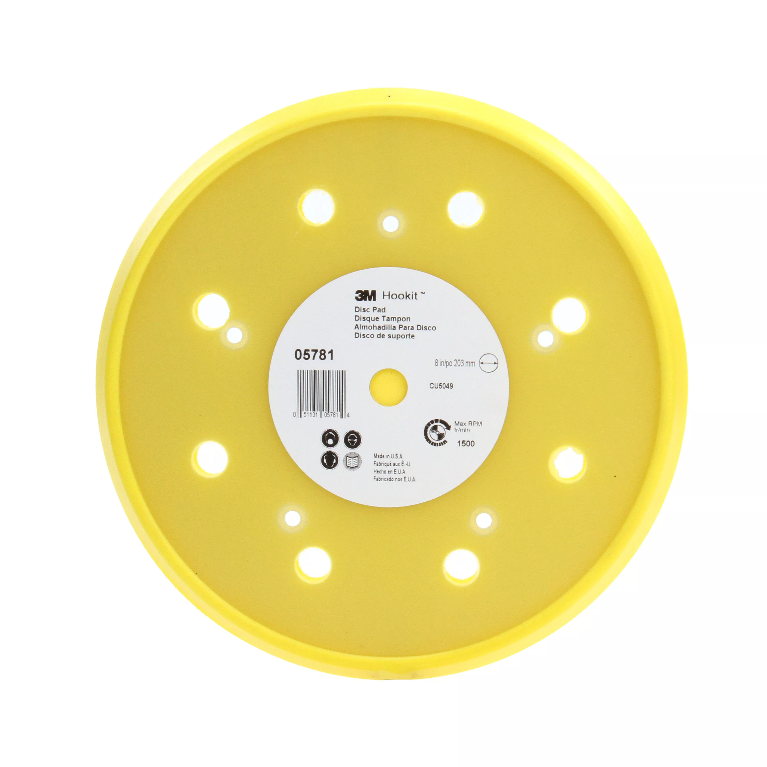 3M™ Hookit™ Disc Pad Dust Free, 05781, 8 in, 1 per case