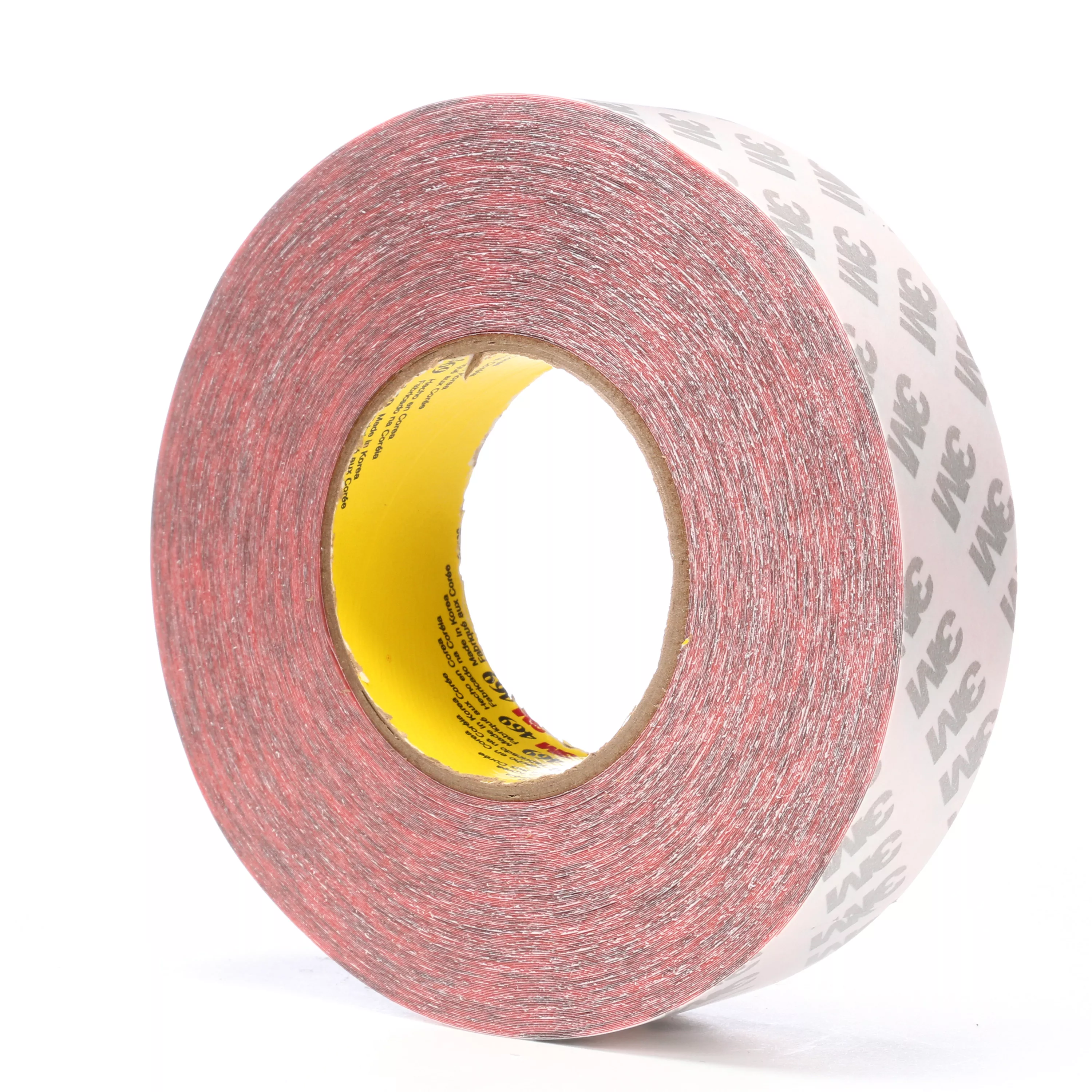 3M™ Double Coated Tape 469, Hi Temp, Red, 1 1/2 in x 60 yd, 5.5 mil, 24 Roll/Case