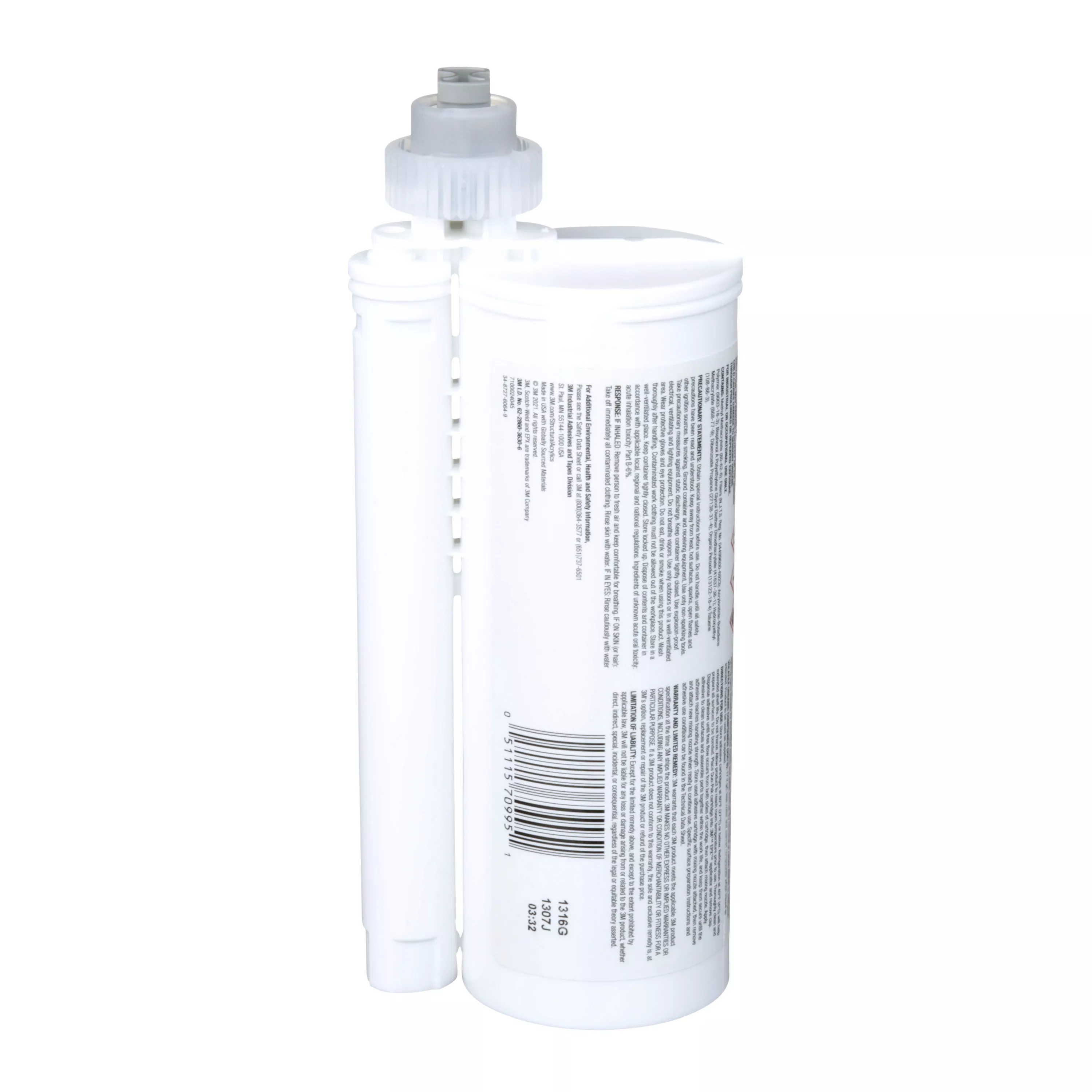 SKU 7100024045 | 3M™ Scotch-Weld™ Acrylic Adhesive DP8410NS