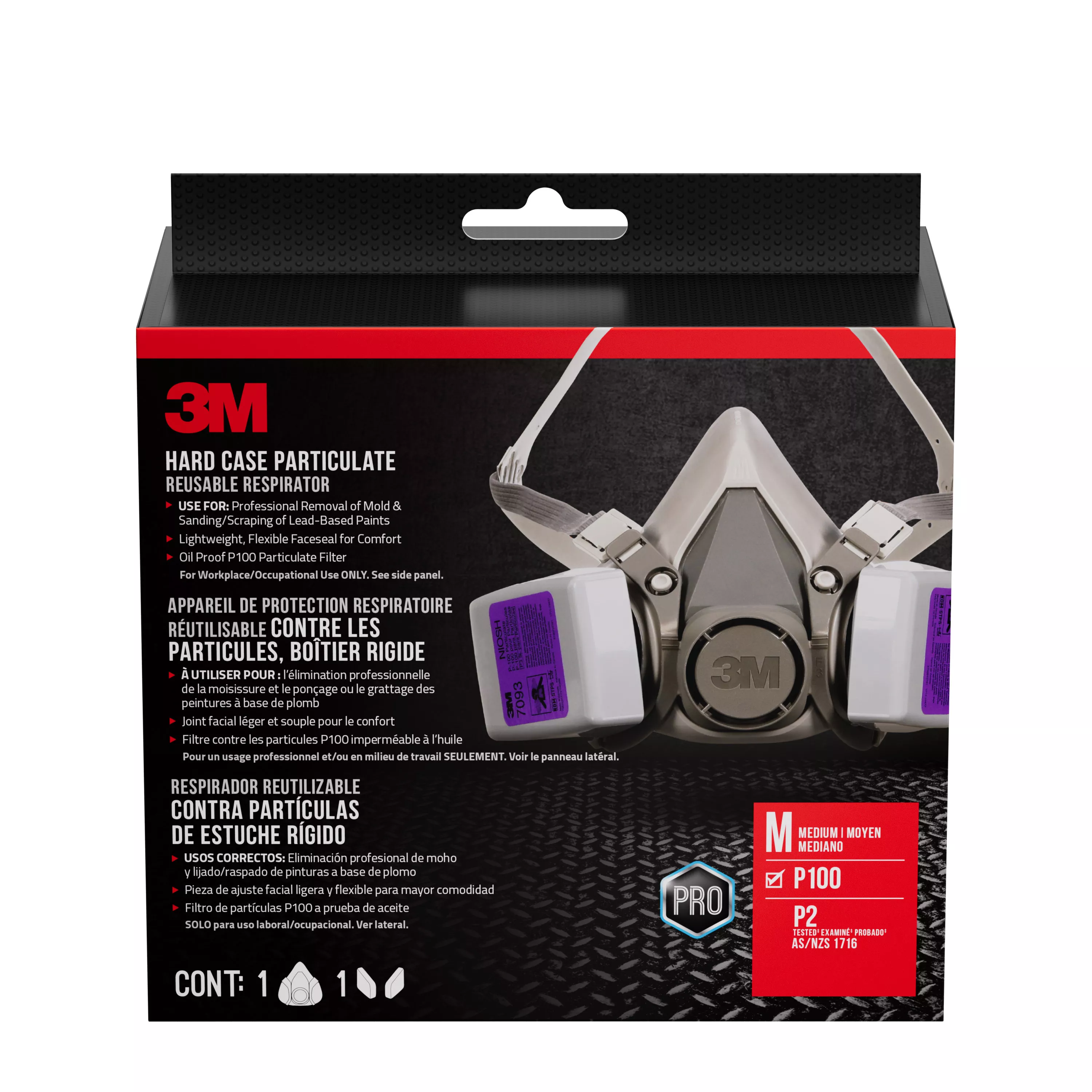 3M™ Lead Paint Removal Respirator, 62093H1-DC, 1 each/pack, 4 packs/case