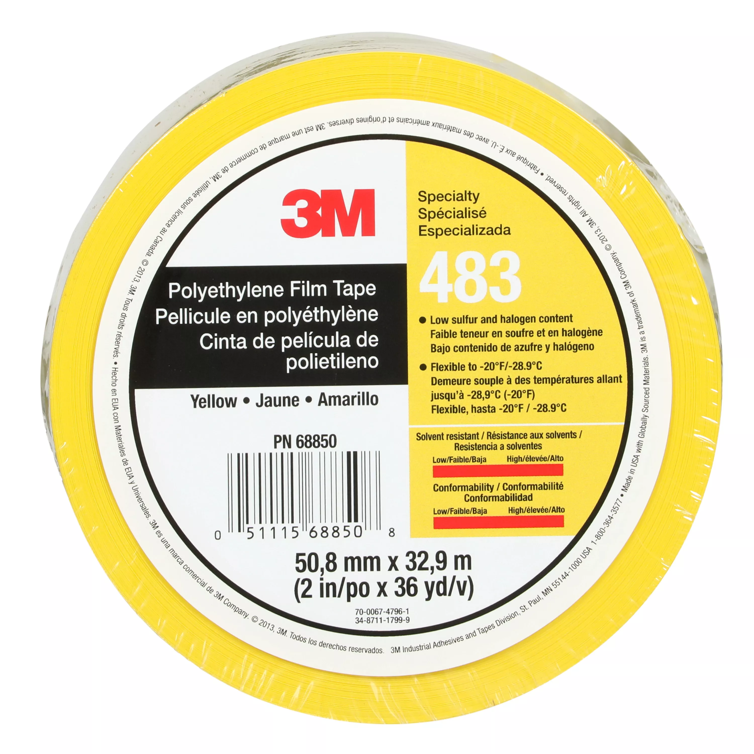 SKU 7010312449 | 3M™ Polyethylene Tape 483