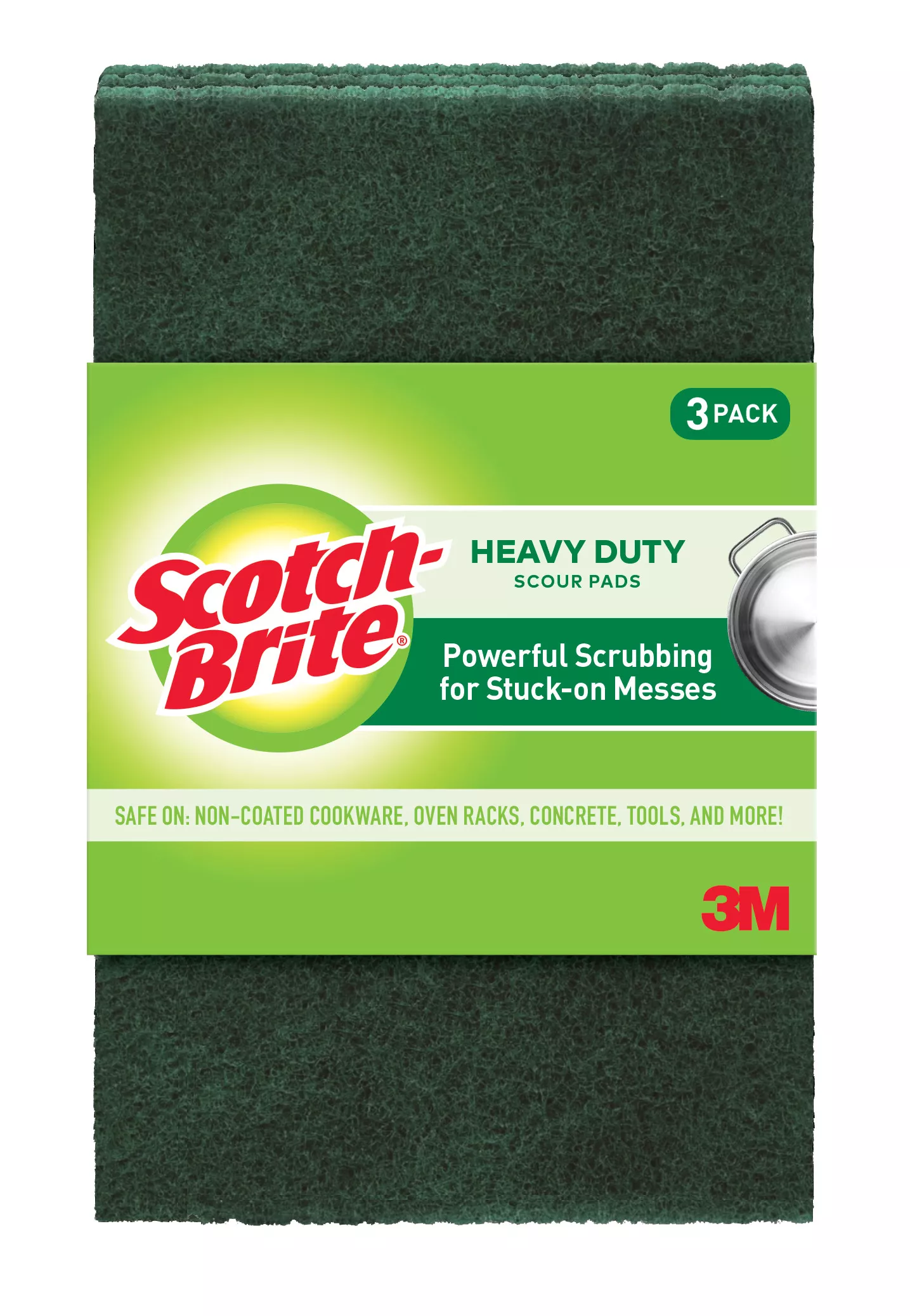 Scotch-Brite® Heavy Duty Scour Pad 223-10, 10/3