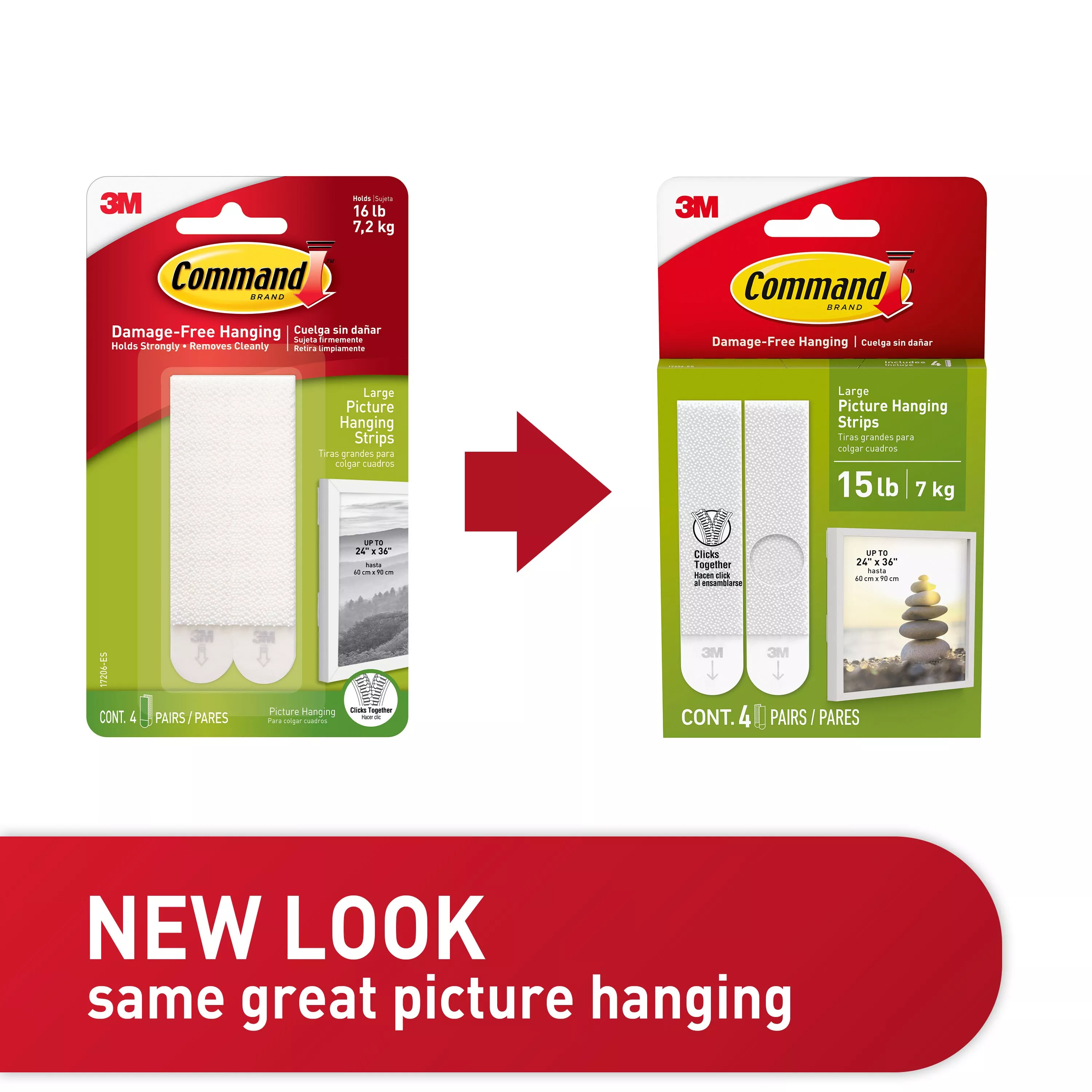 SKU 7100279486 | Command™ 15 Lb White Picture Hanging Strips 17206-ES