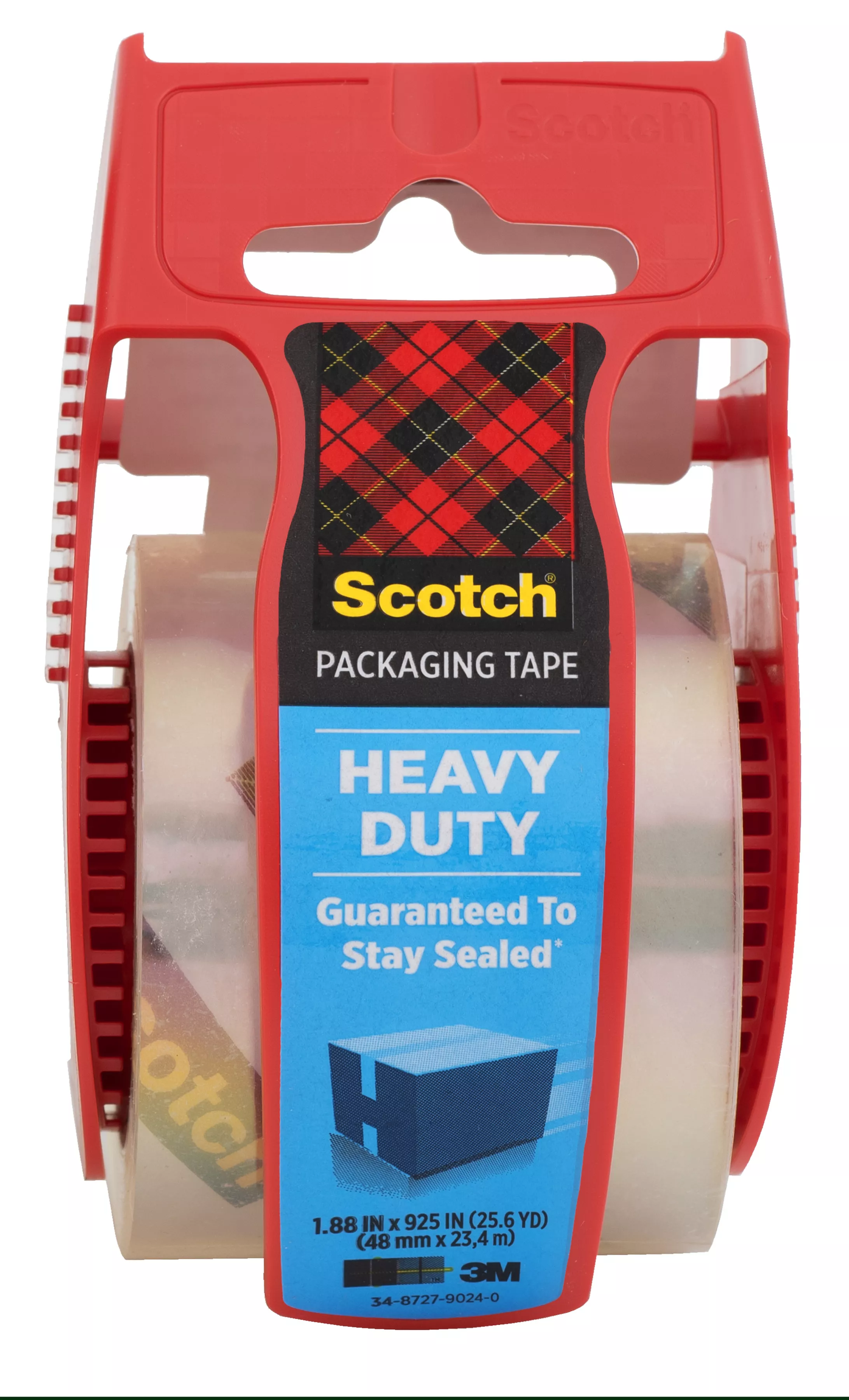 Scotch® Heavy Duty Shipping Packaging Tape, 142-ESF, 1.88 in x 22.2 yd
(48 mm x 20,3 m)