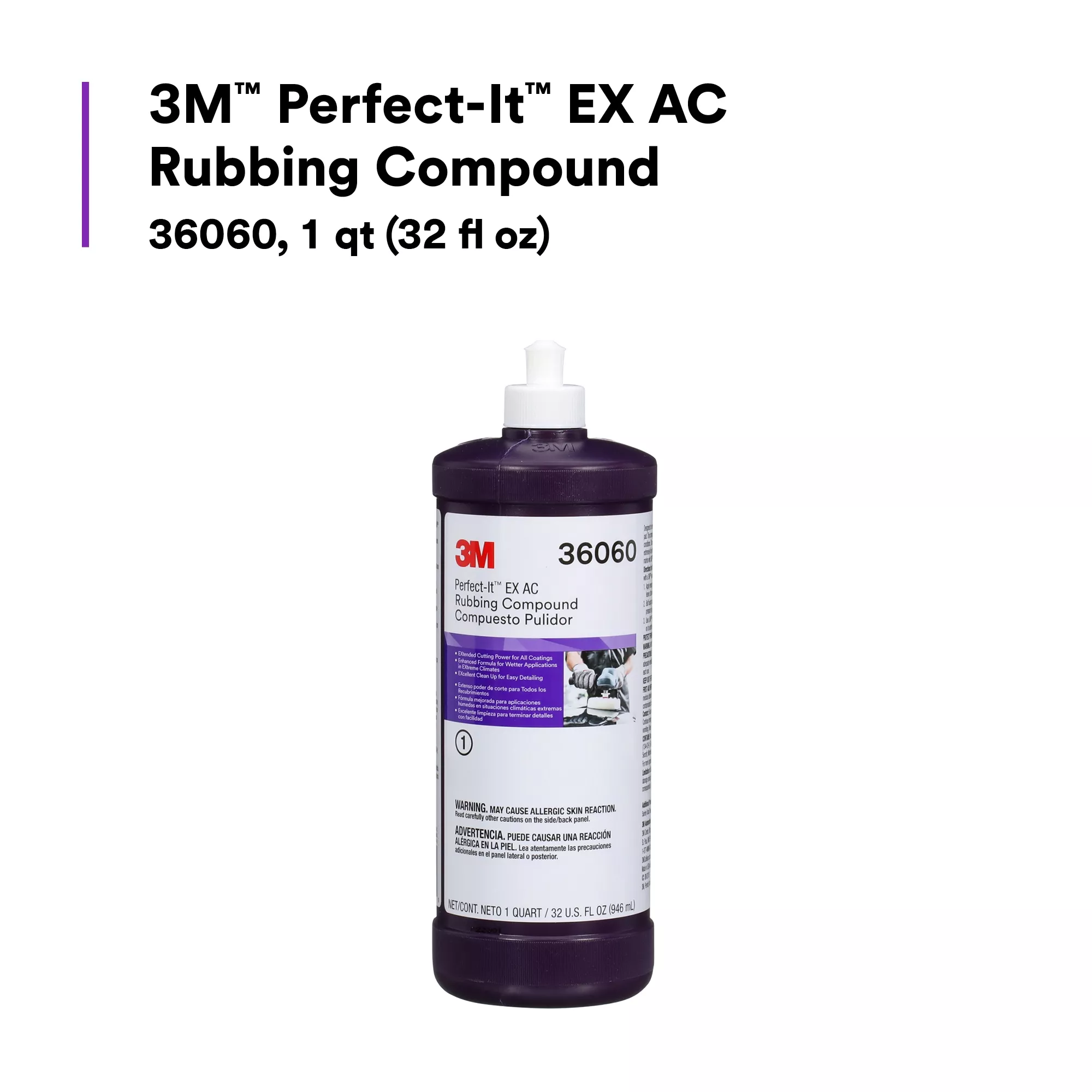 Product Number 36060 | 3M™ Perfect-It™ EX AC Rubbing Compound