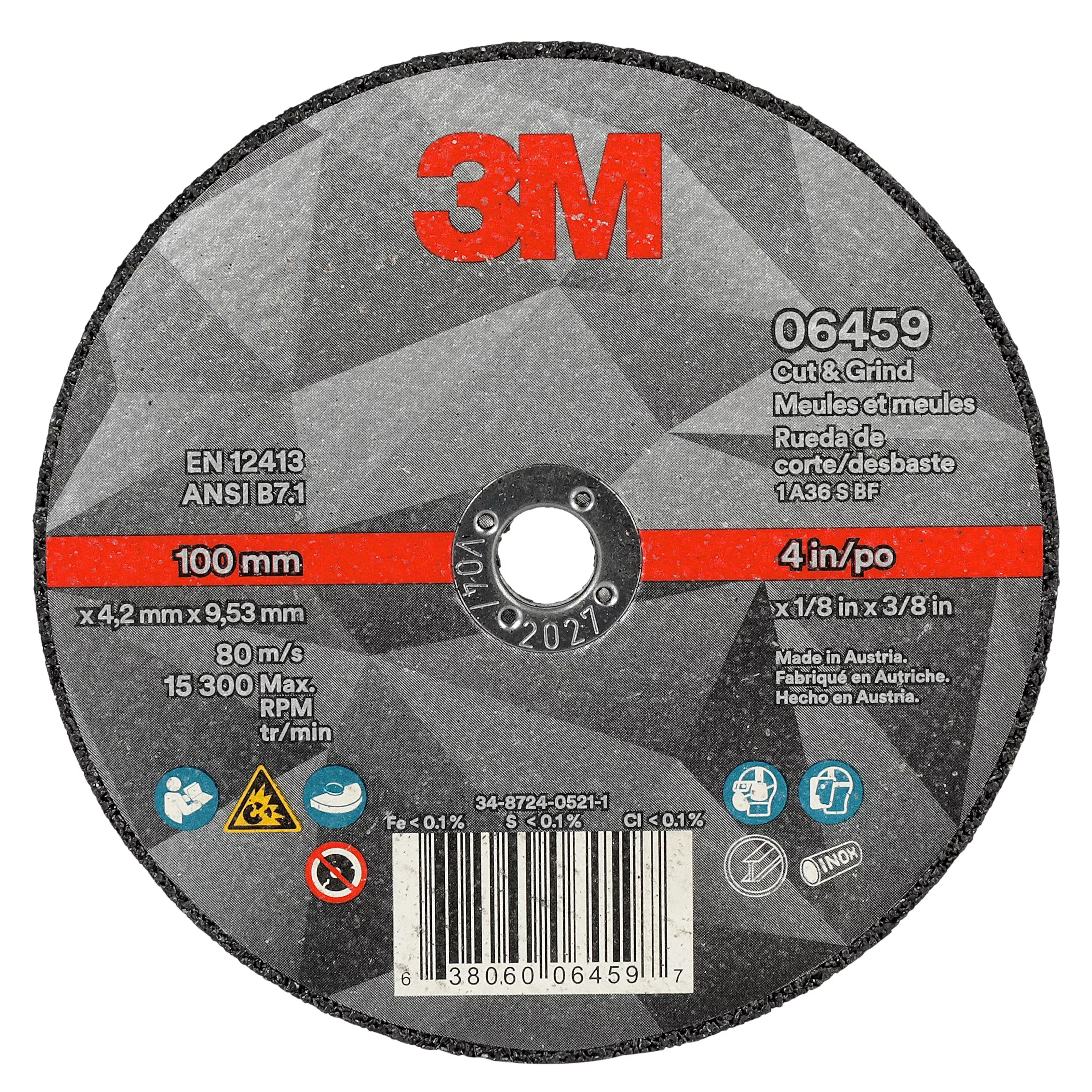 SKU 7100214075 | 3M™ Cut & Grind Wheel