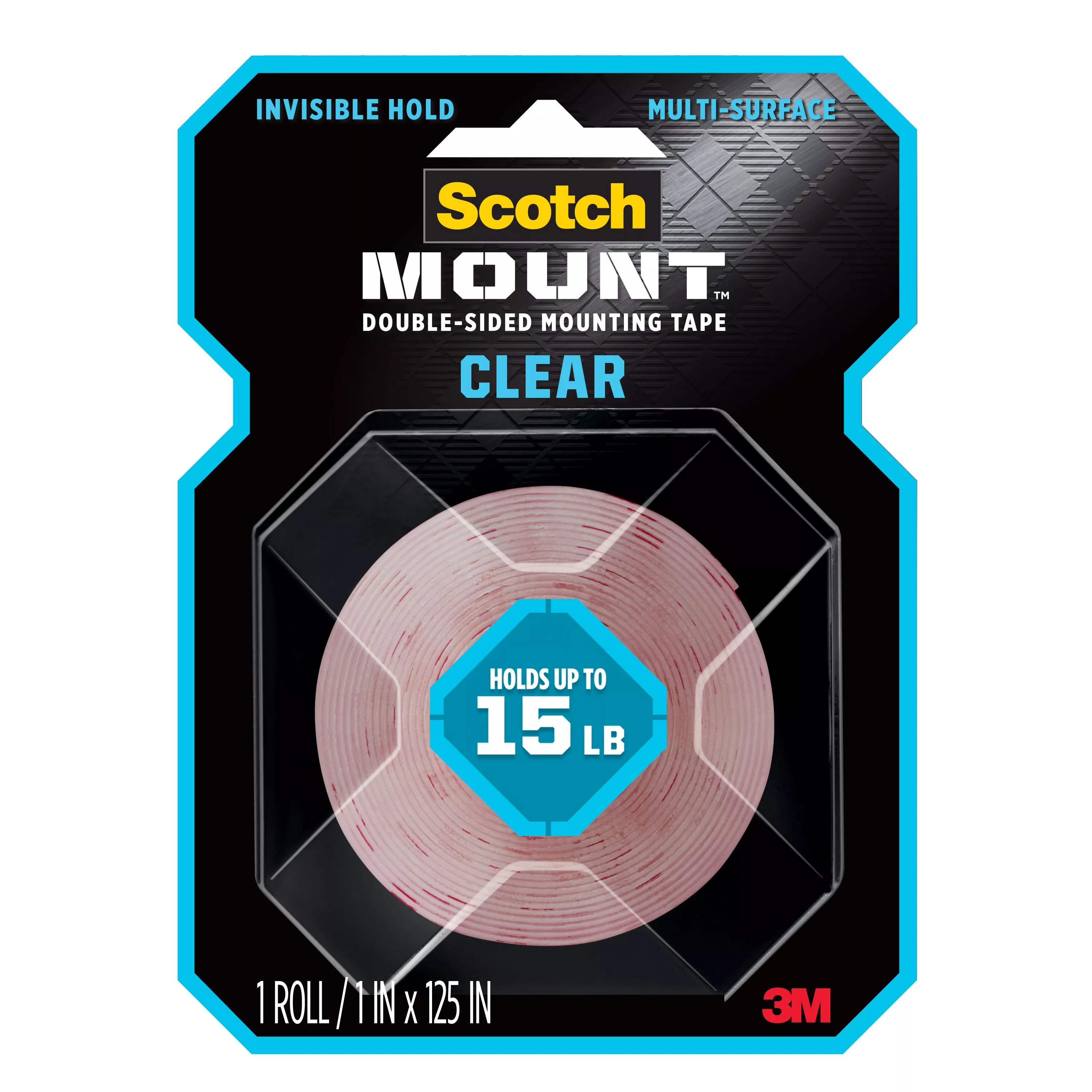 SKU 7100235334 | Scotch-Mount™ Clear Double-Sided Mounting Tape 410H-MED