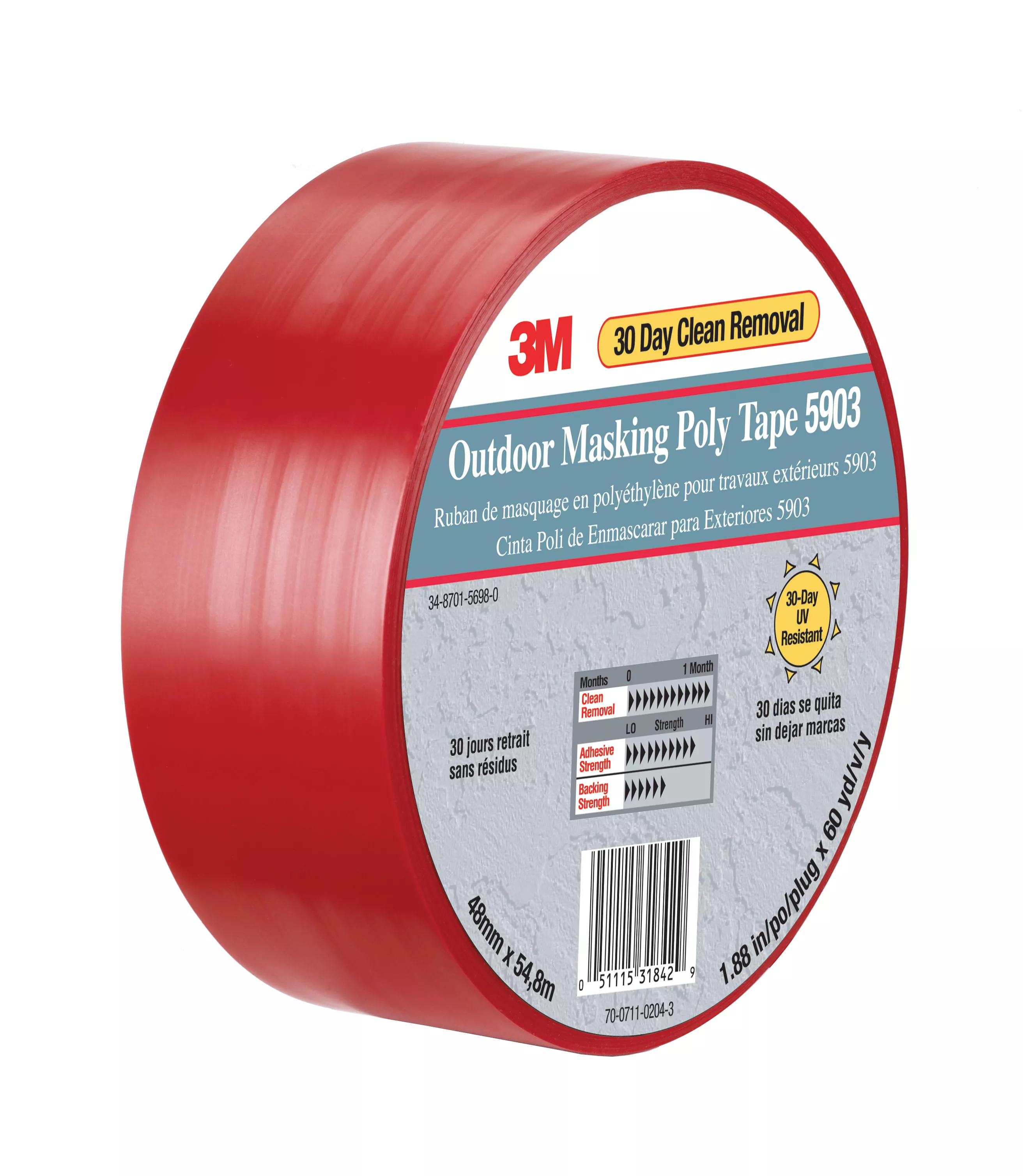 SKU 7010295459 | 3M™ Outdoor Masking Poly Tape 5903