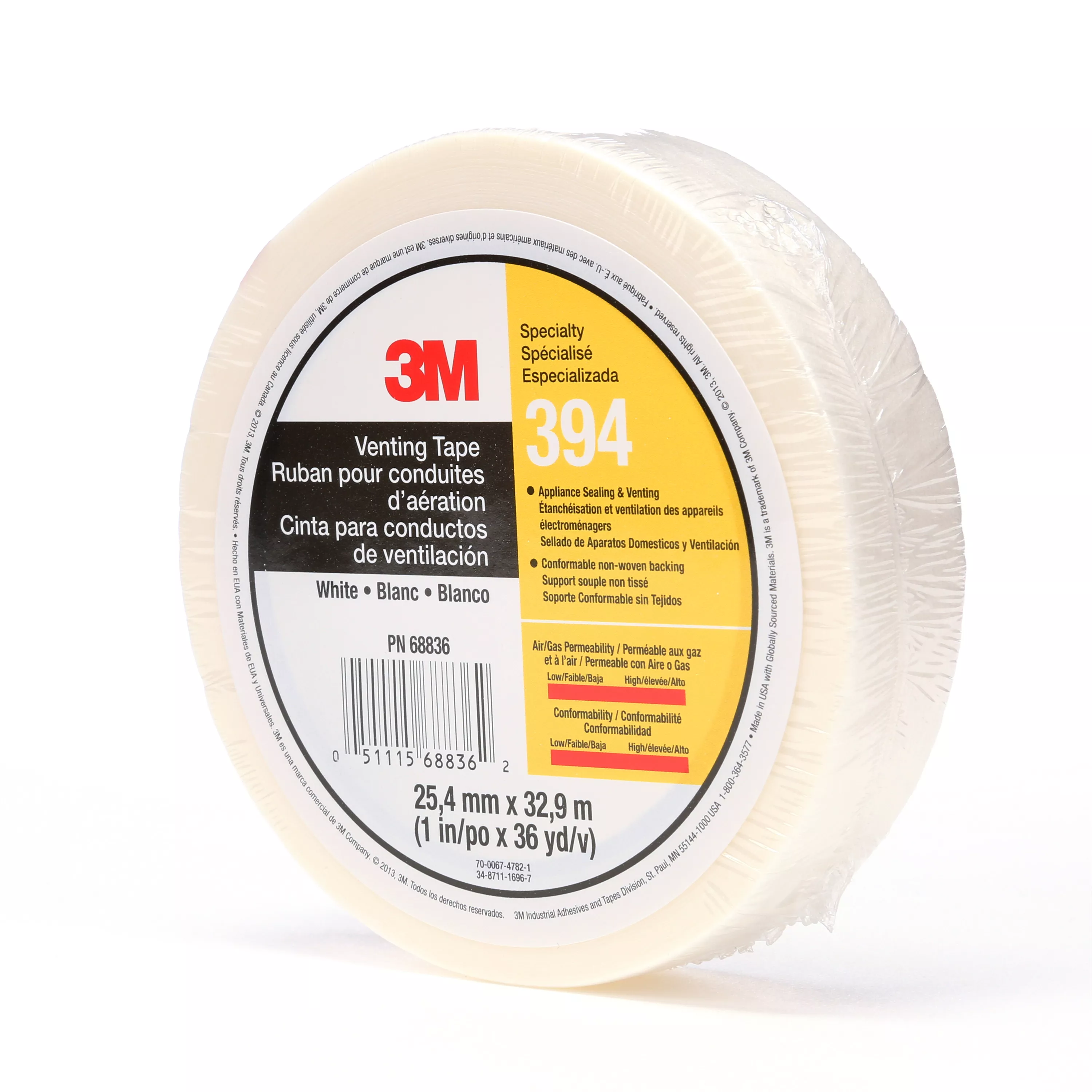 SKU 7010335135 | 3M™ Vent Tape 394