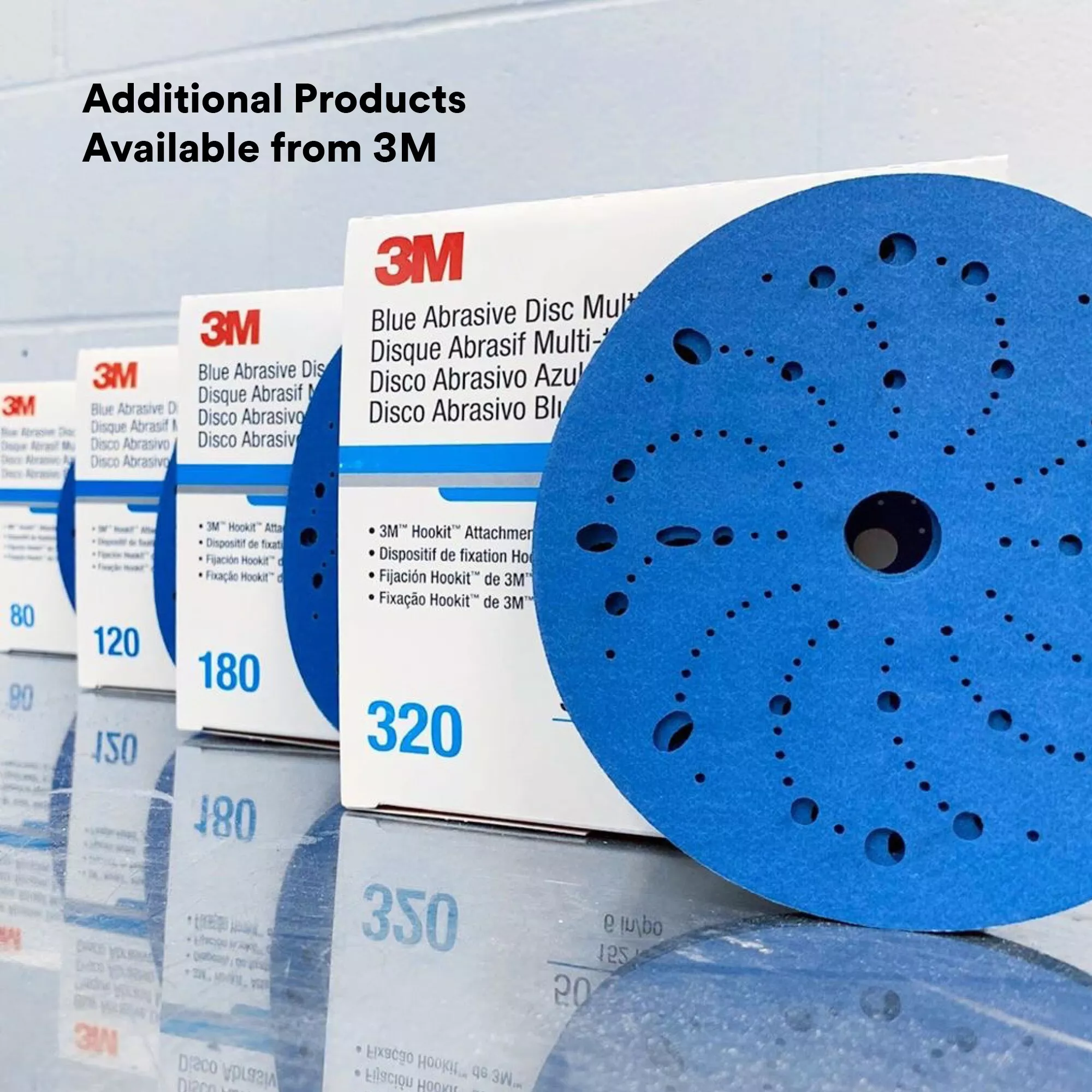 SKU 7100091344 | 3M™ Hookit™ Blue Abrasive Disc Multi-hole