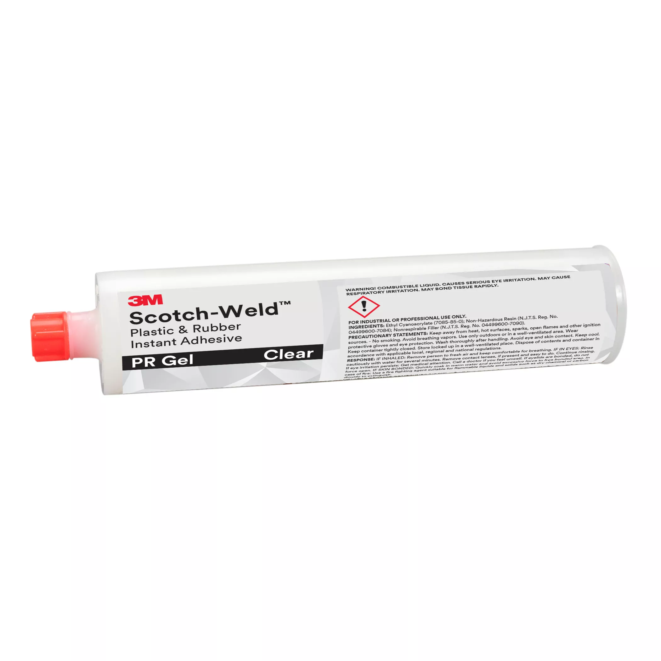 3M™ Scotch-Weld™ Plastic & Rubber Instant Adhesive PR Gel, Clear, 300
Gram, 12 Each/Case