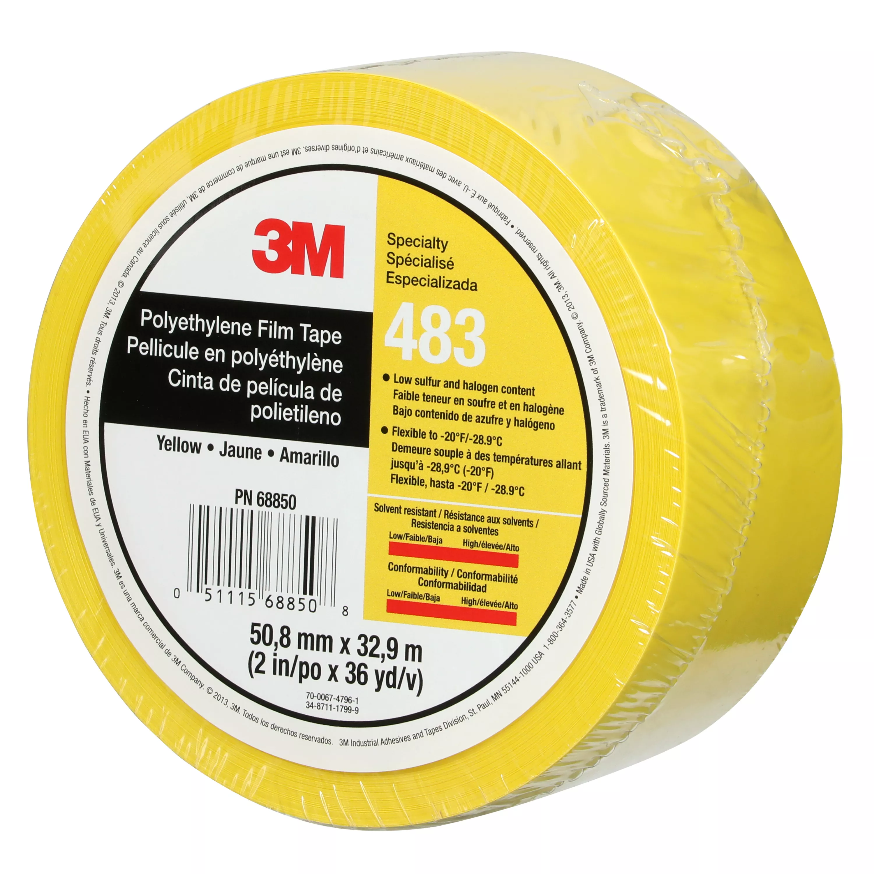 UPC 00051115688508 | 3M™ Polyethylene Tape 483