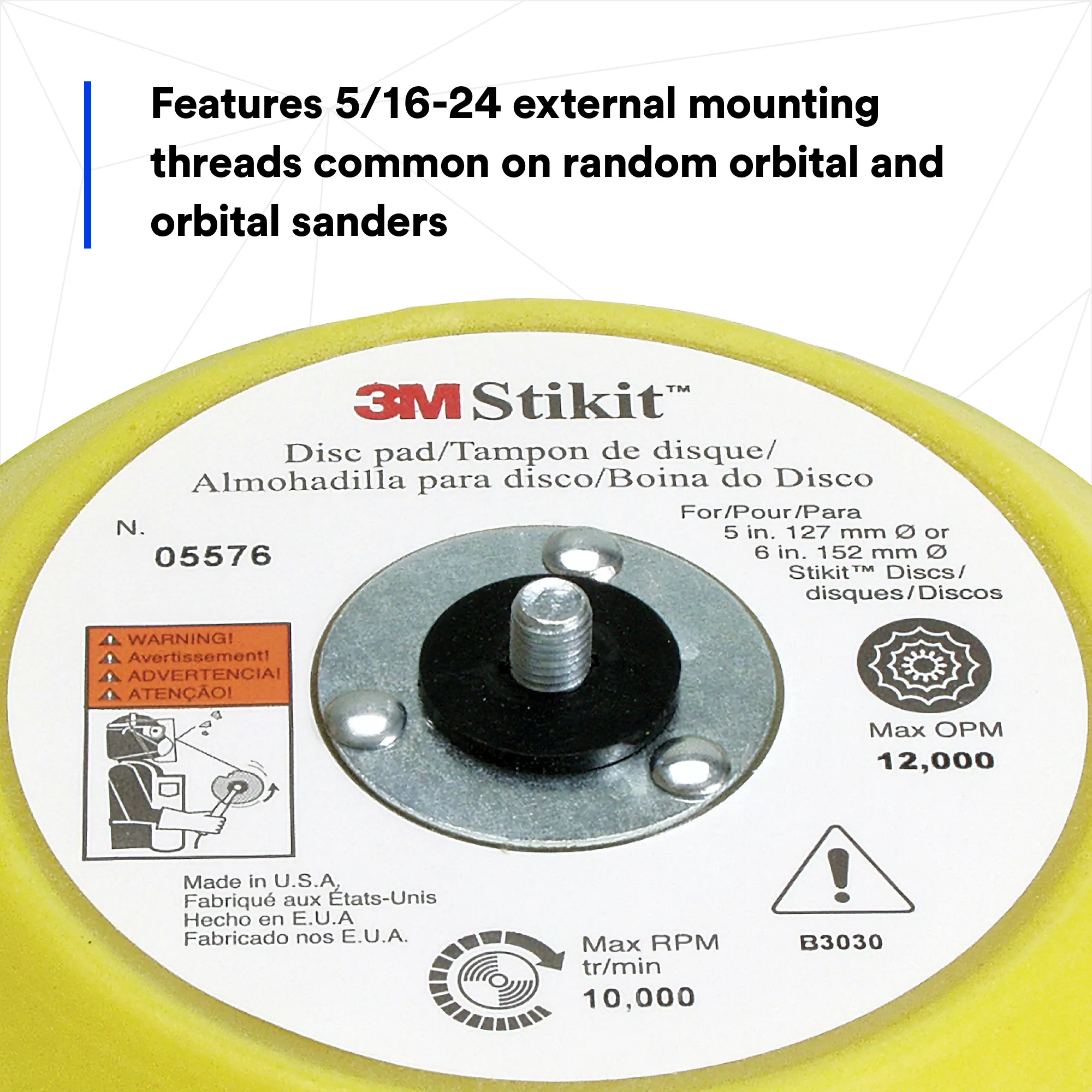 SKU 7000045680 | 3M™ Stikit™ Abrasive Disc Back-up Pad05576