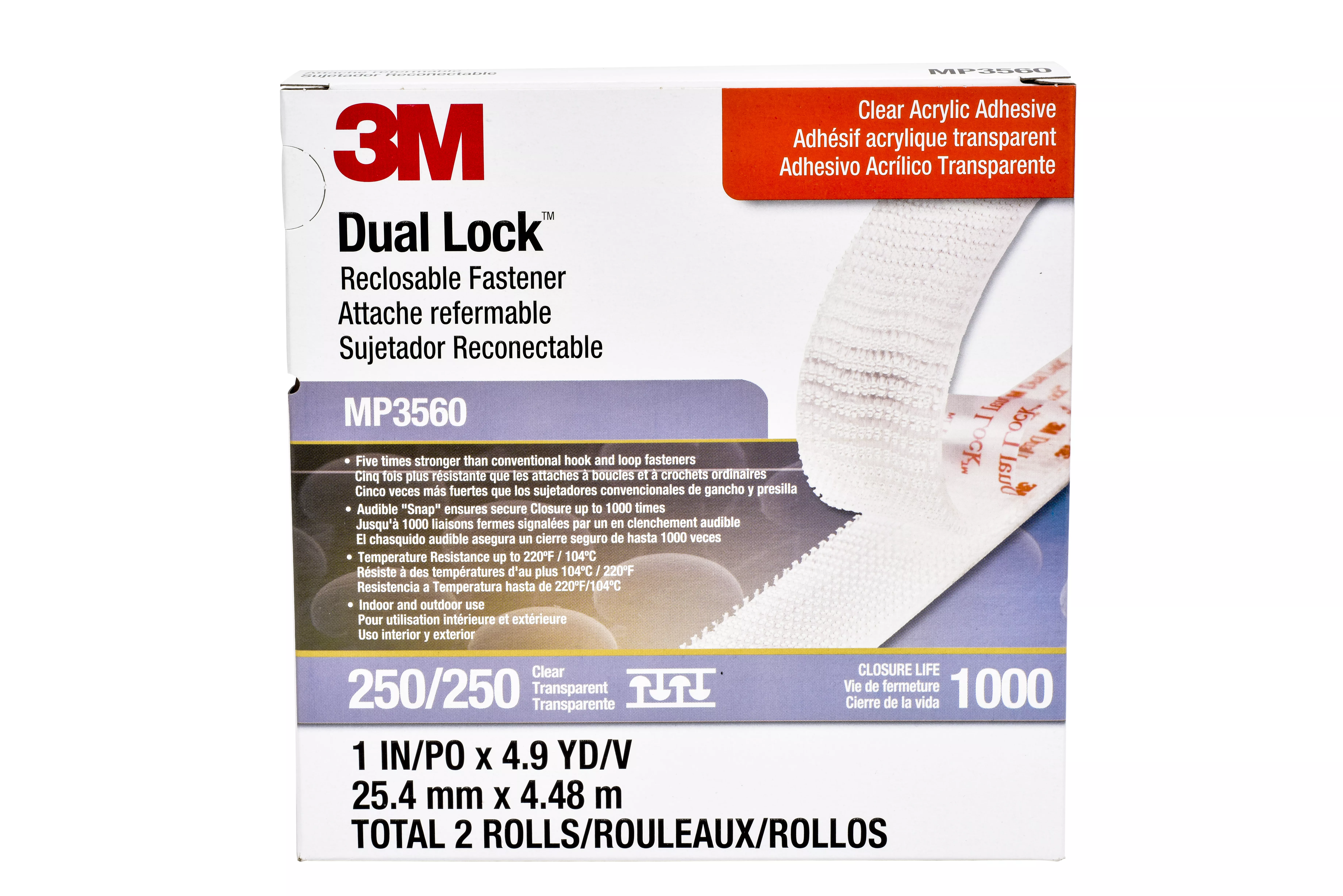 SKU 7000051895 | 3M™ Dual Lock™ Reclosable Fastener MP3560