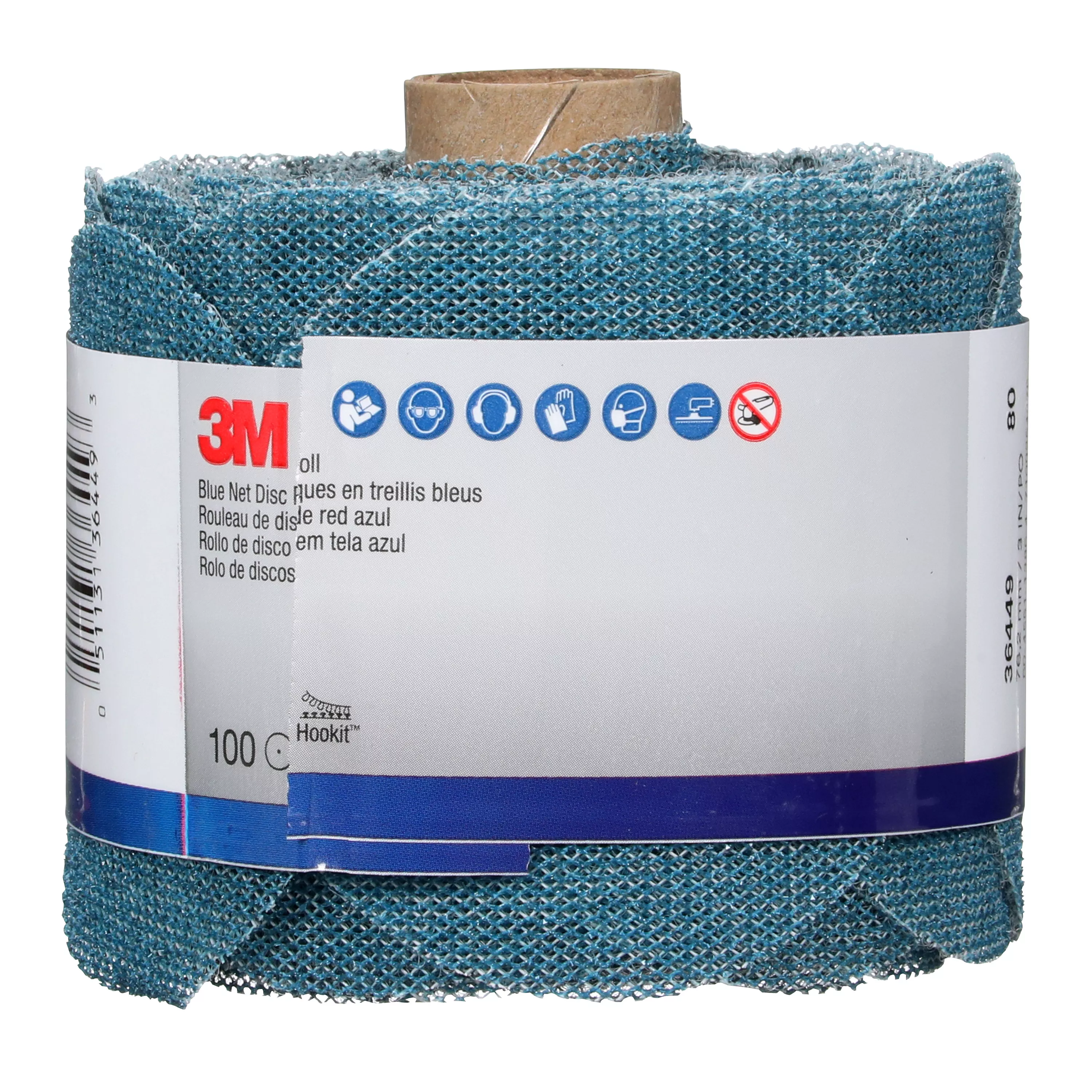 SKU 7100254375 | 3M™ Blue Net Disc Roll 36449