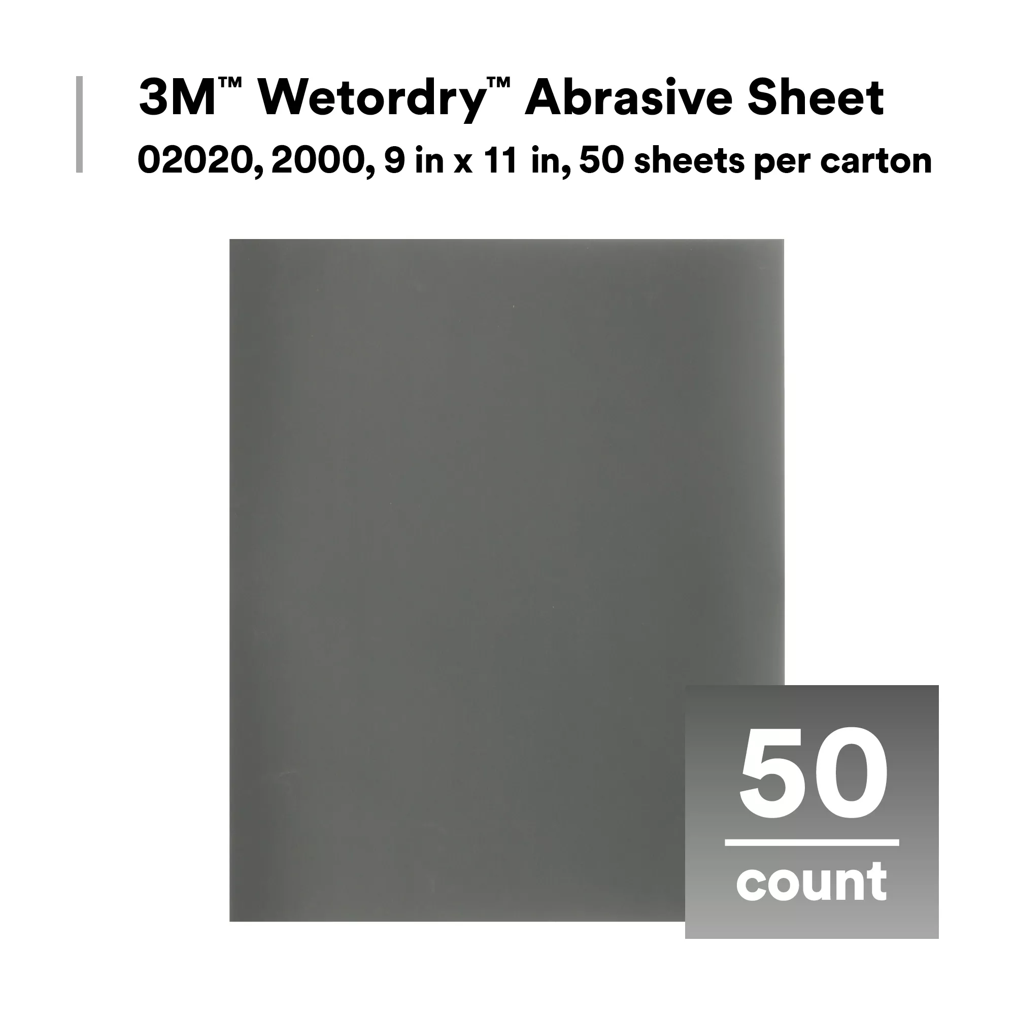 SKU 7100003690 | 3M™ Wetordry™ Abrasive Sheet