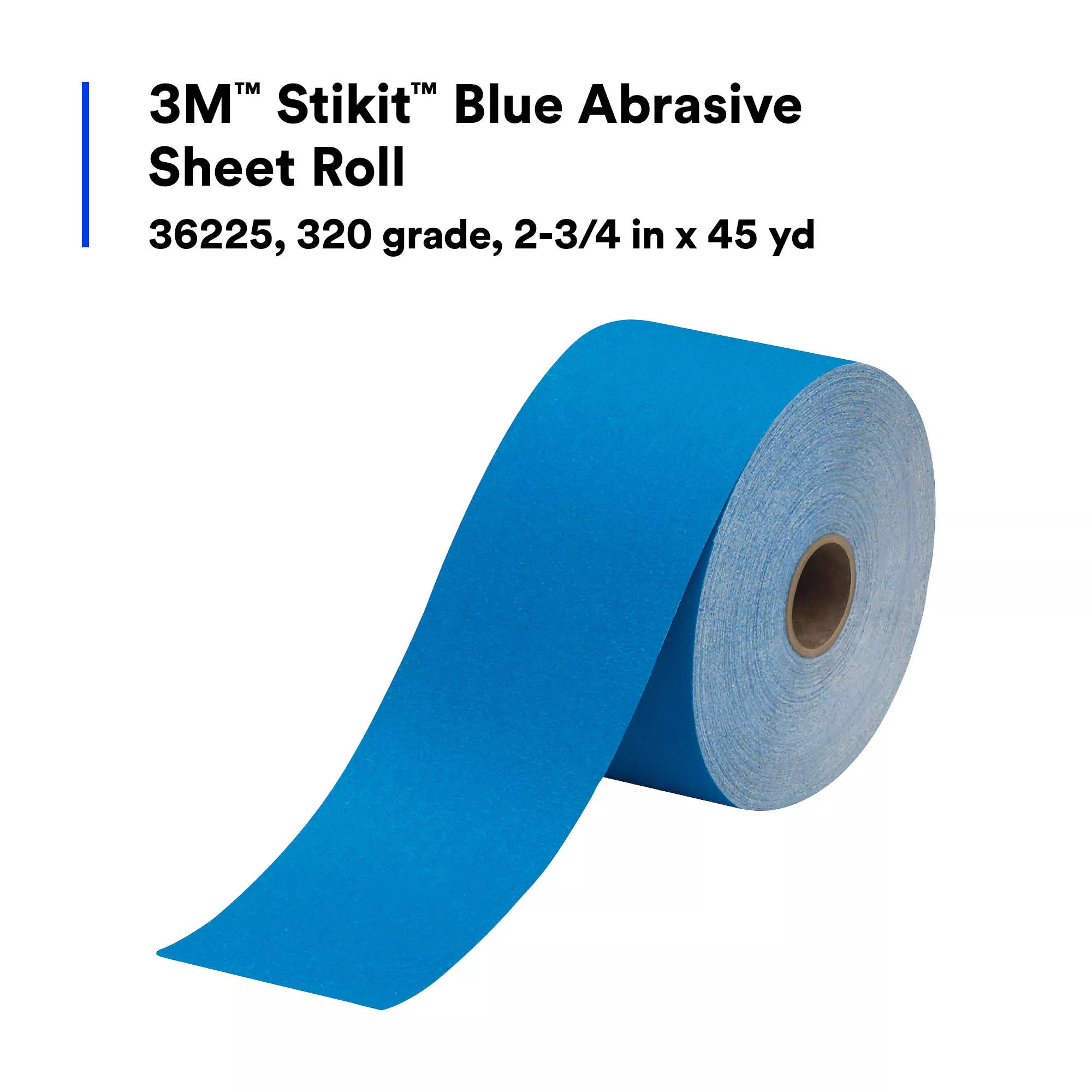 Product Number 321U | 3M™ Stikit™ Blue Abrasive Sheet Roll 321U