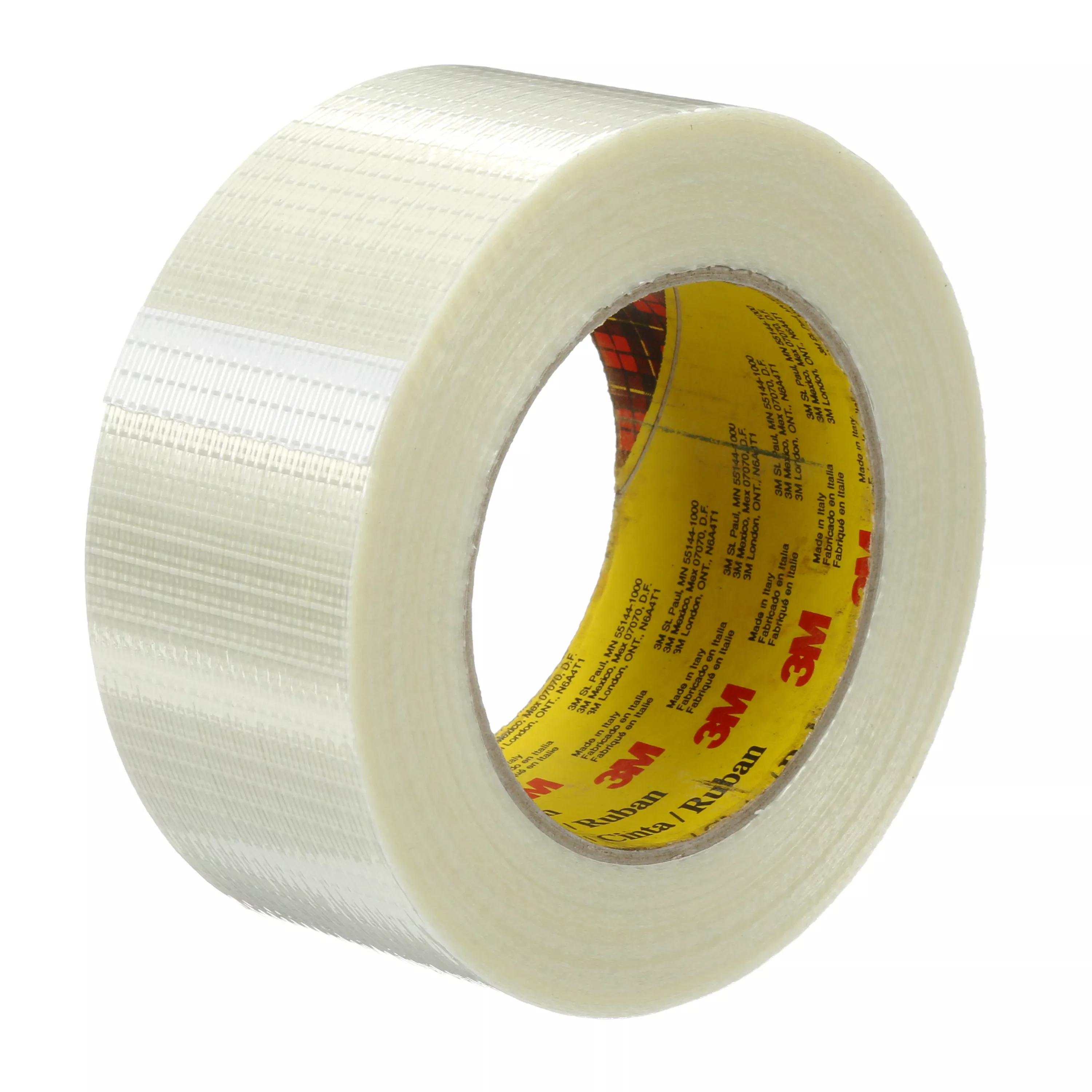 Scotch® Bi-Directional Filament Tape 8959, Clear, 50 mm x 50 m, 5.7 mil, 18 Roll/Case