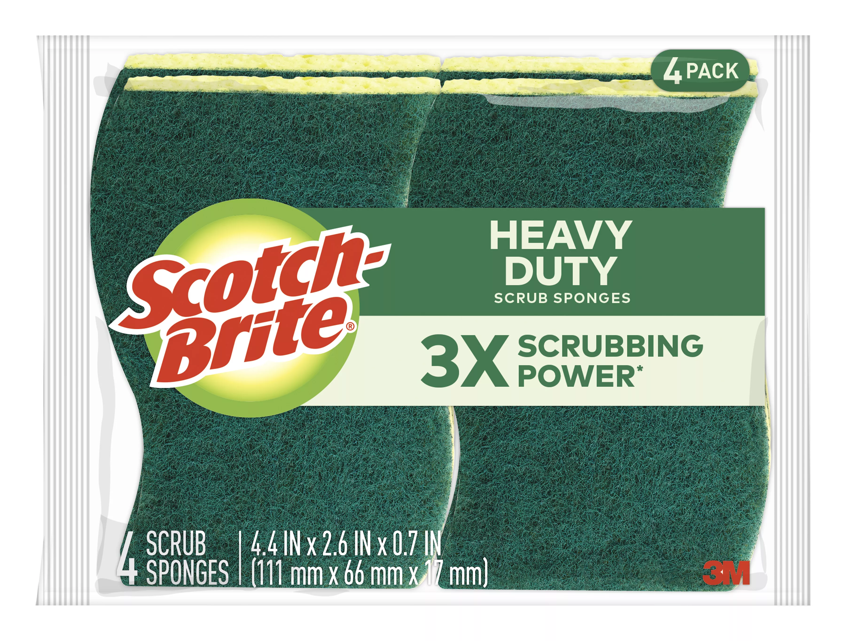 SKU 7100285016 | Scotch-Brite® Heavy Duty Scrub Sponge 424-9