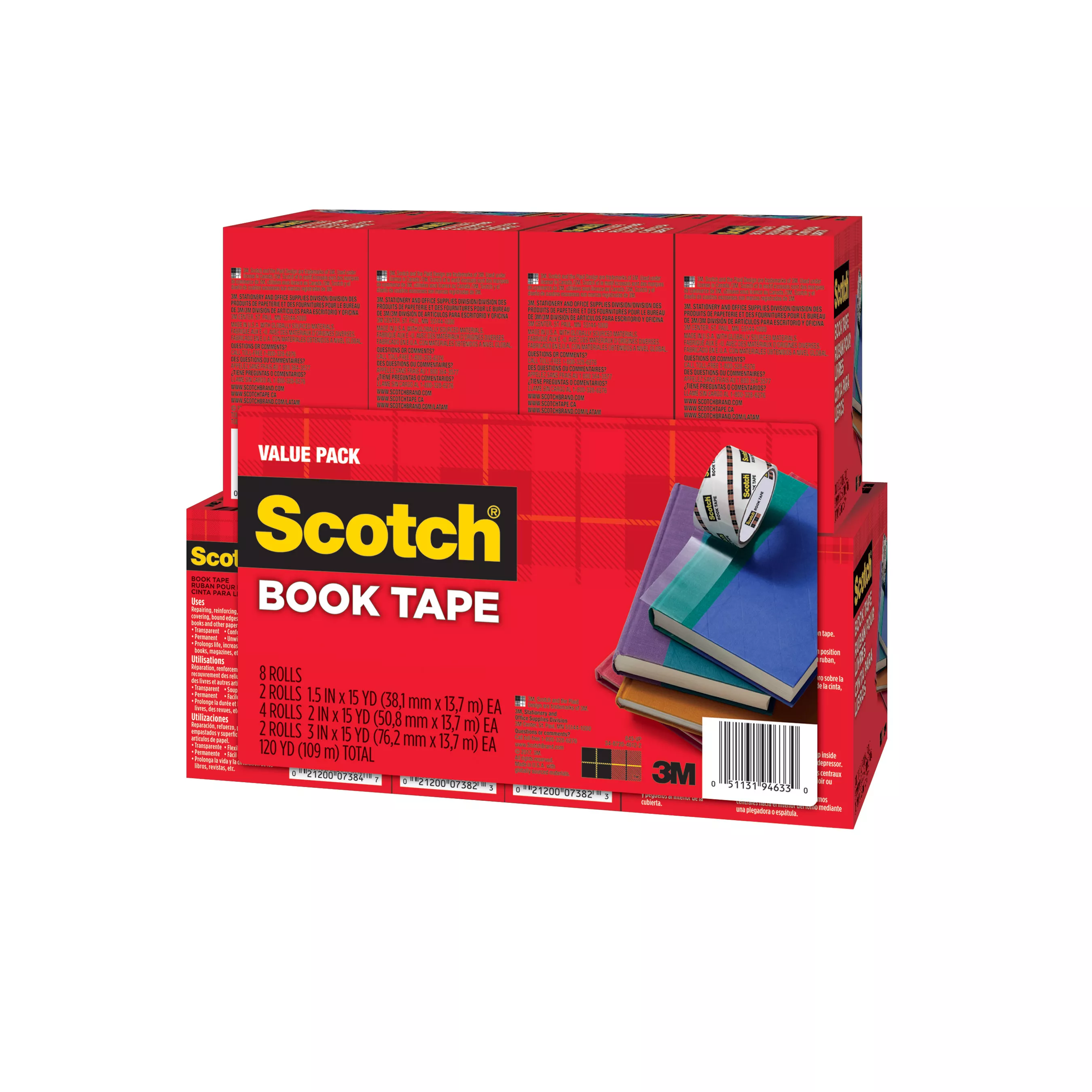 UPC 00051131946330 | Scotch® Book Tape Value Pack