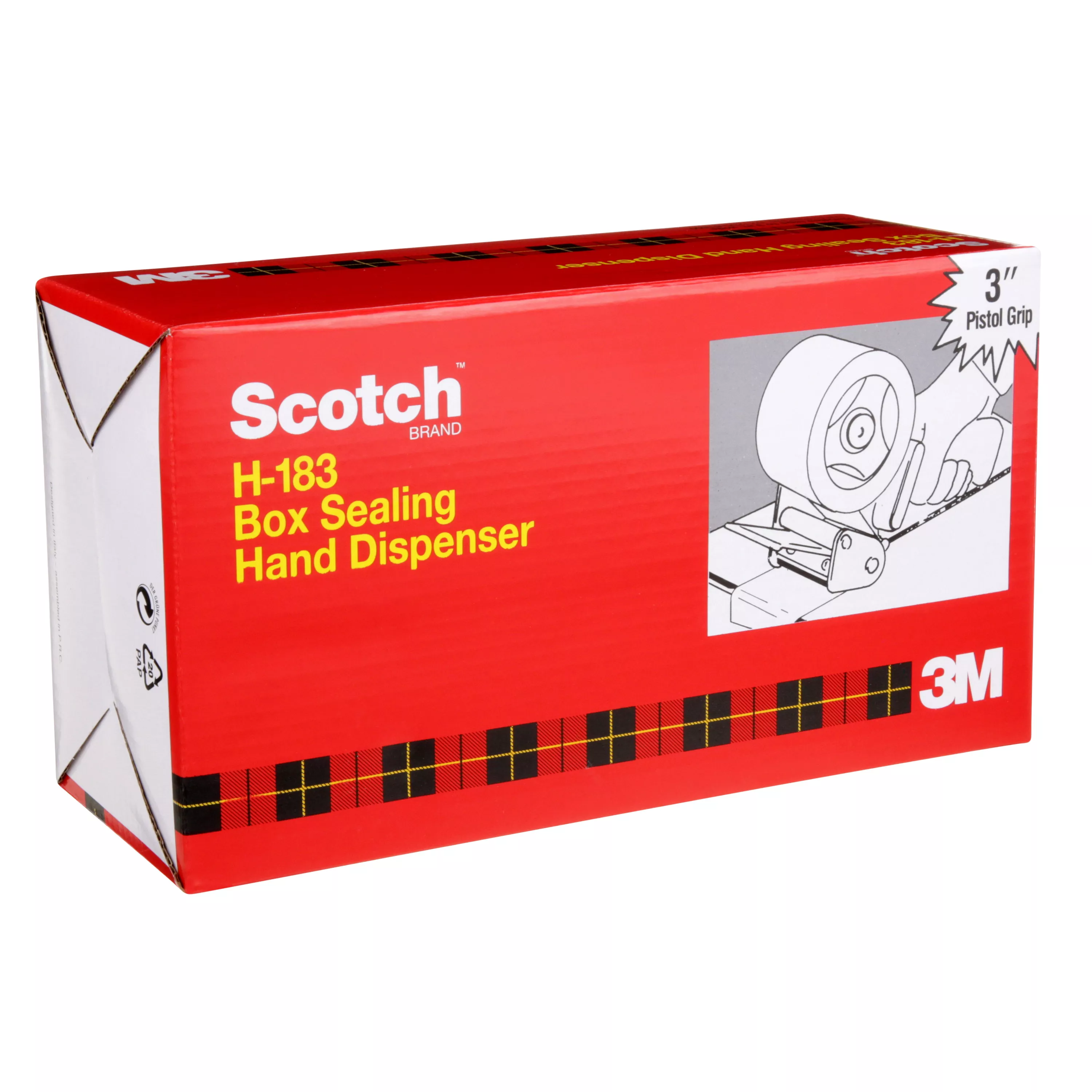 SKU 7000031099 | Scotch® Box Sealing Tape Hand Dispenser H183