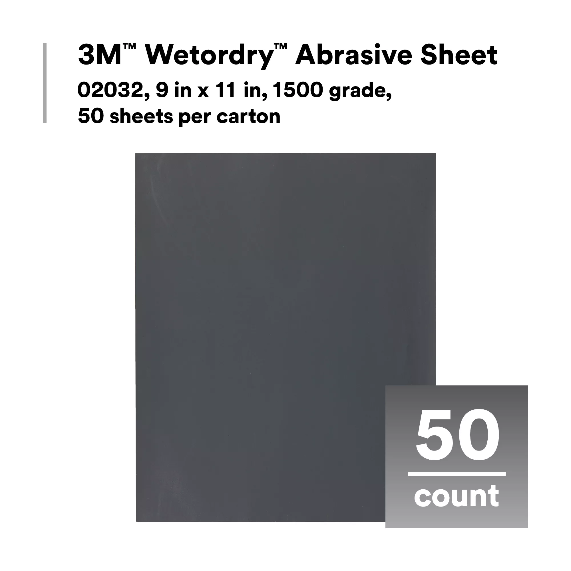 SKU 7100045849 | 3M™ Wetordry™ Abrasive Sheet