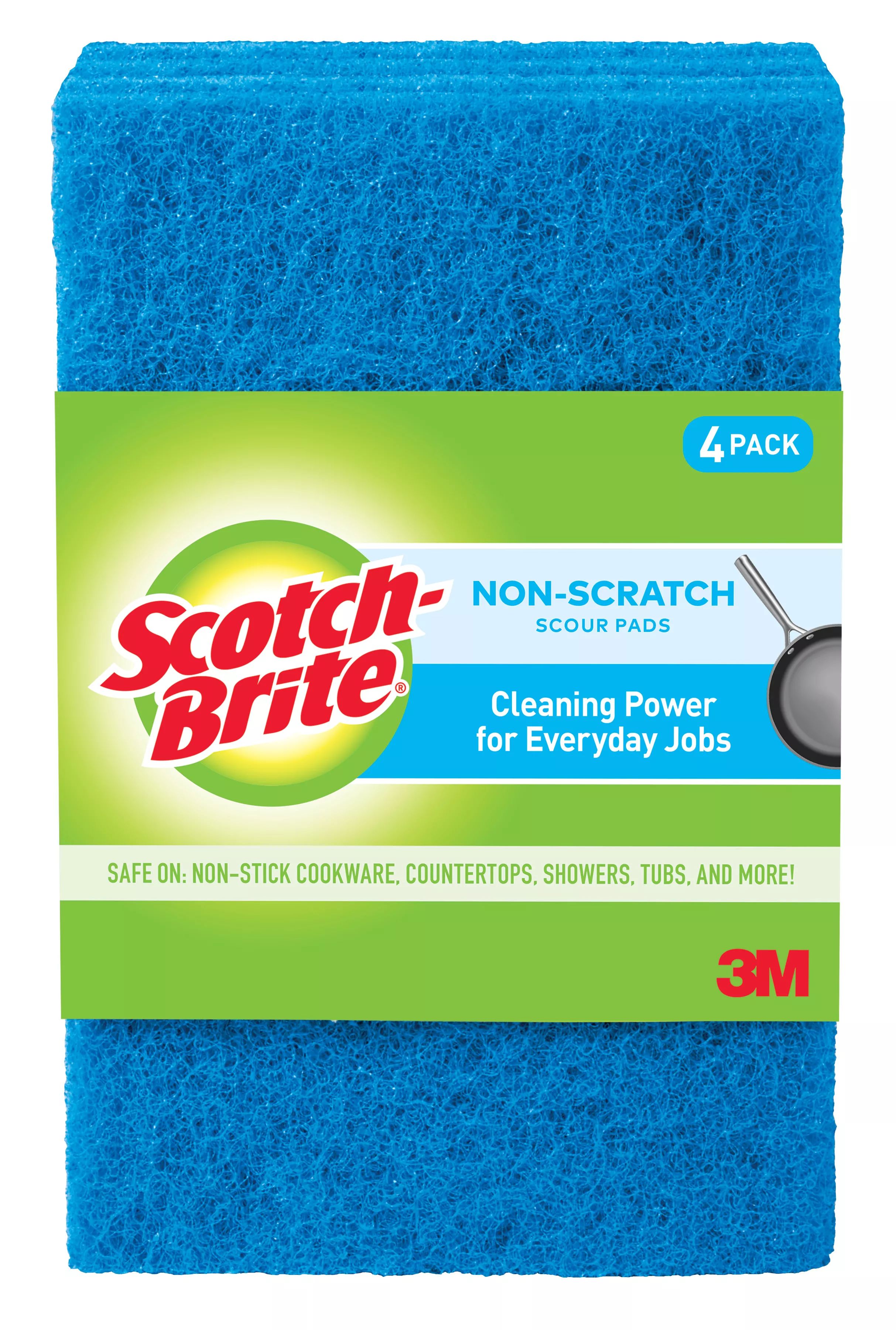 Scotch-Brite® Non-Scratch Scour Pads 624-12, 12/4