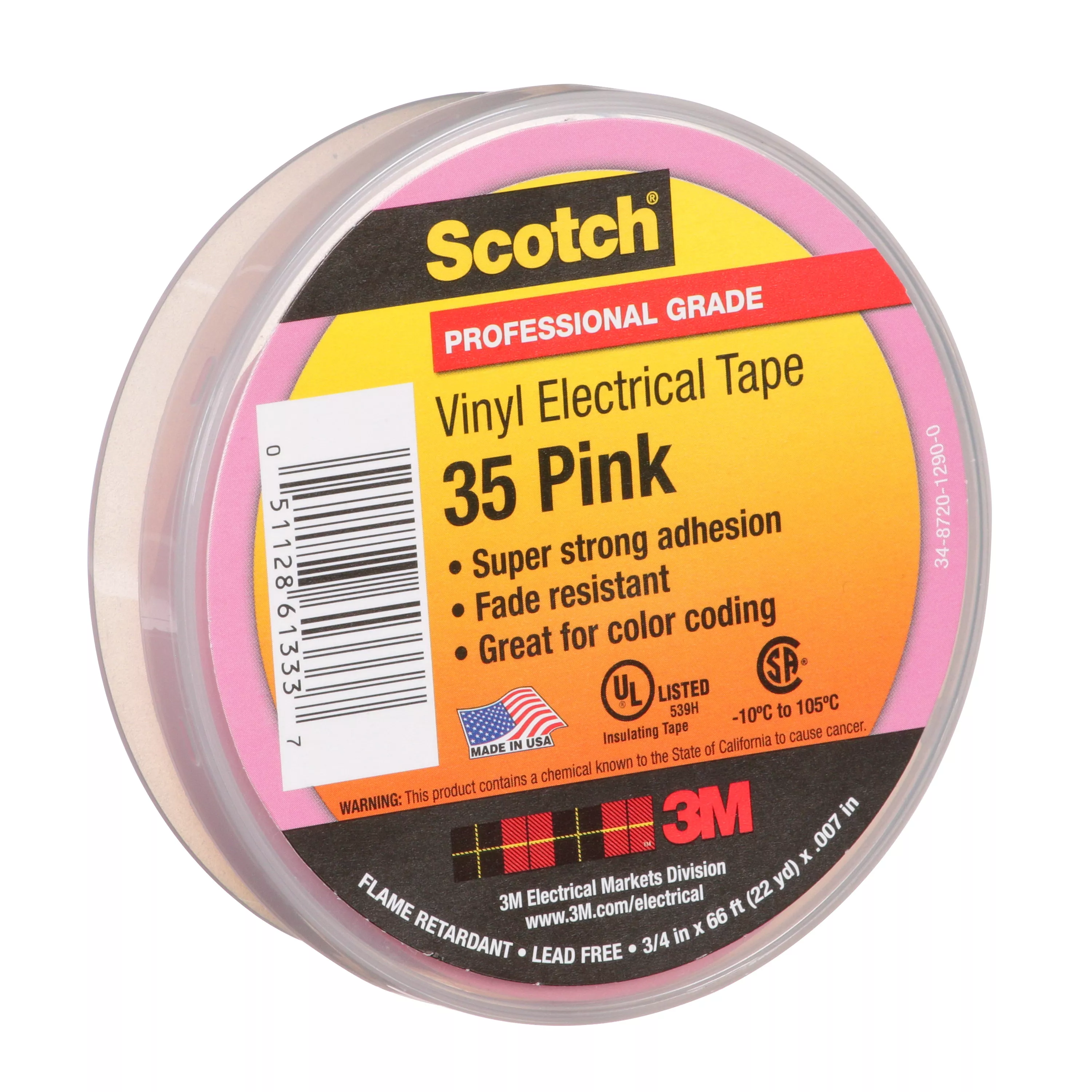 SKU 7010411602 | Scotch® Vinyl Color Coding Electrical Tape 35